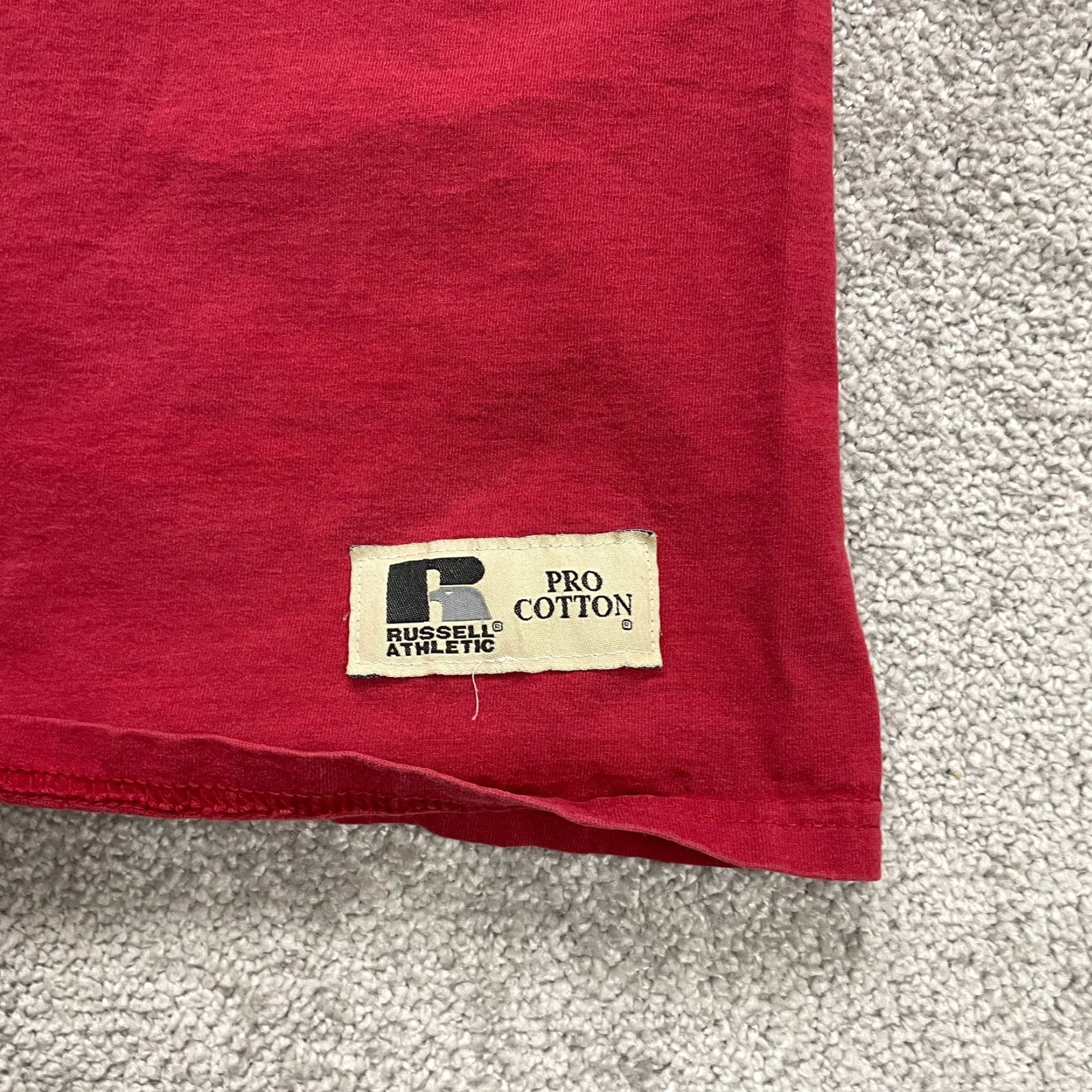 Russell Athletic Russell Athletic Long Sleeve Shirt Mens Large Red Alabama Crimson Tide Mock Neck Tee Size L / US 10 / IT 46 - 3 Thumbnail