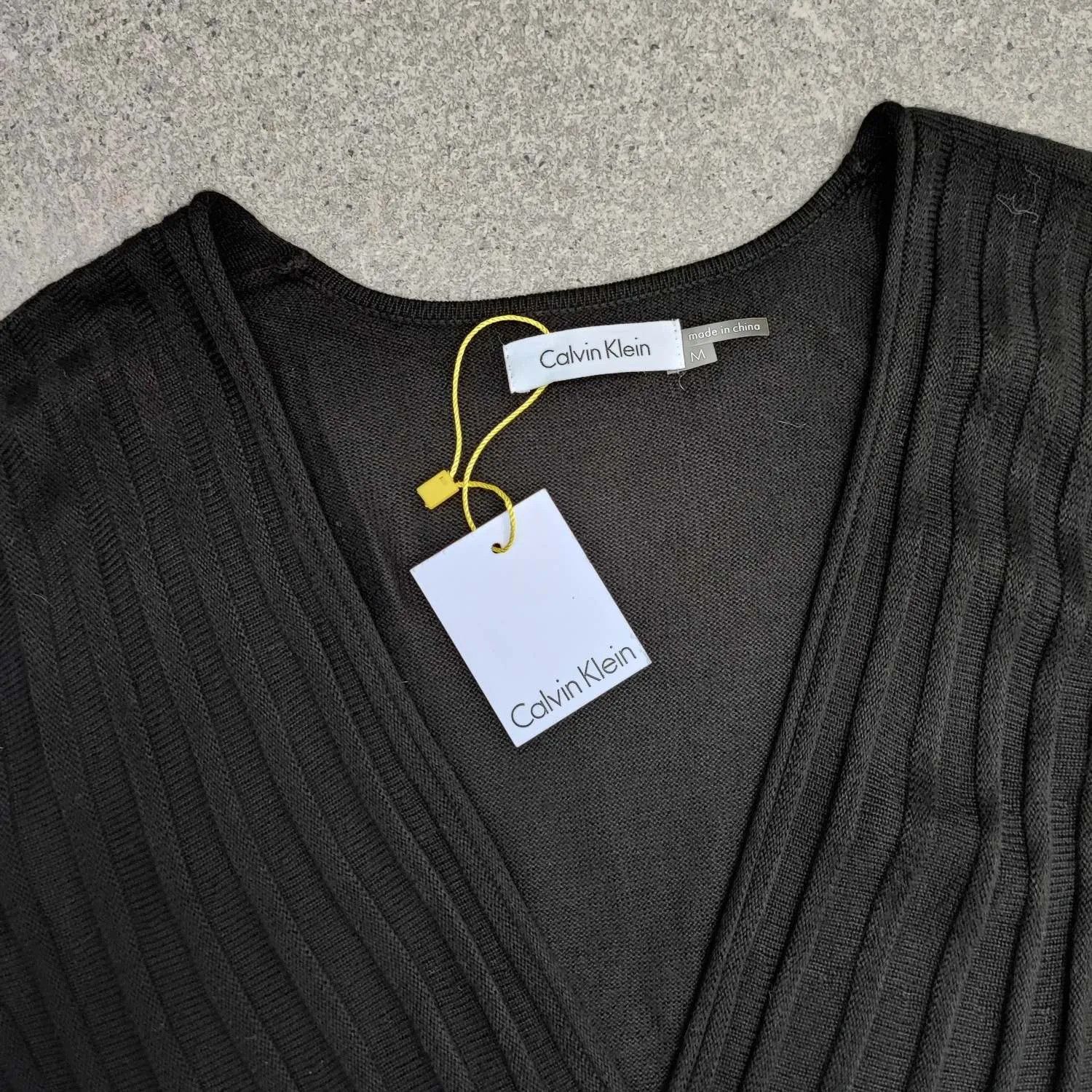 Calvin Klein Calvin Klein Black Crochet Dress-Fashionella Size M / US 6-8 / IT 42-44 - 8 Thumbnail