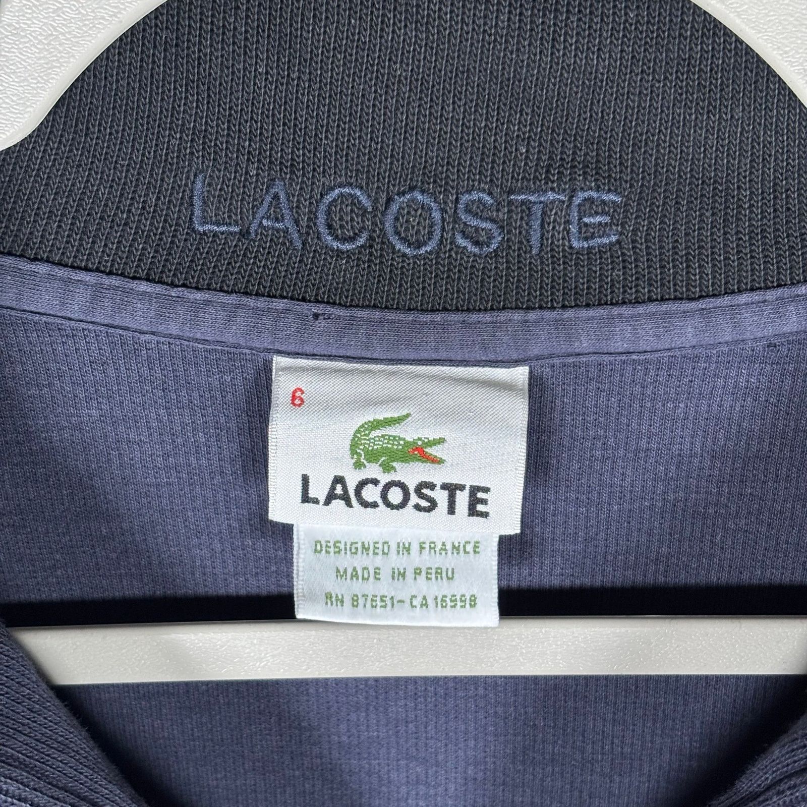 Lacoste Lacoste Navy 1/4 Zip Pullover Sweatshirt Men’s XL (FR 6) Size US XL / EU 56 / 4 - 6 Thumbnail