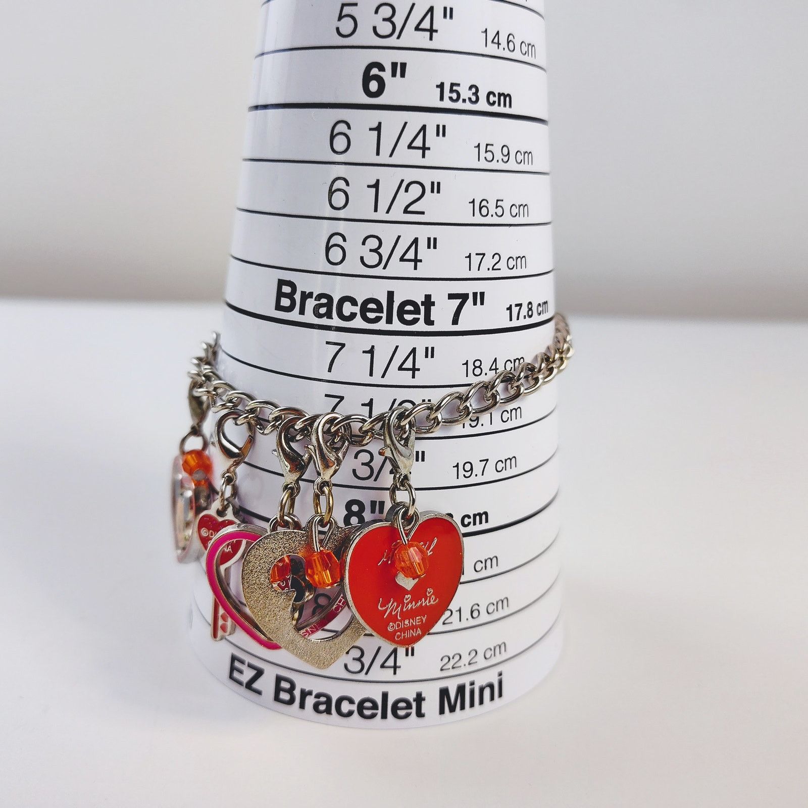 Disney Disney Mickey & Minnie Love Charms Bracelet Red Heart Size ONE SIZE - 9 Thumbnail