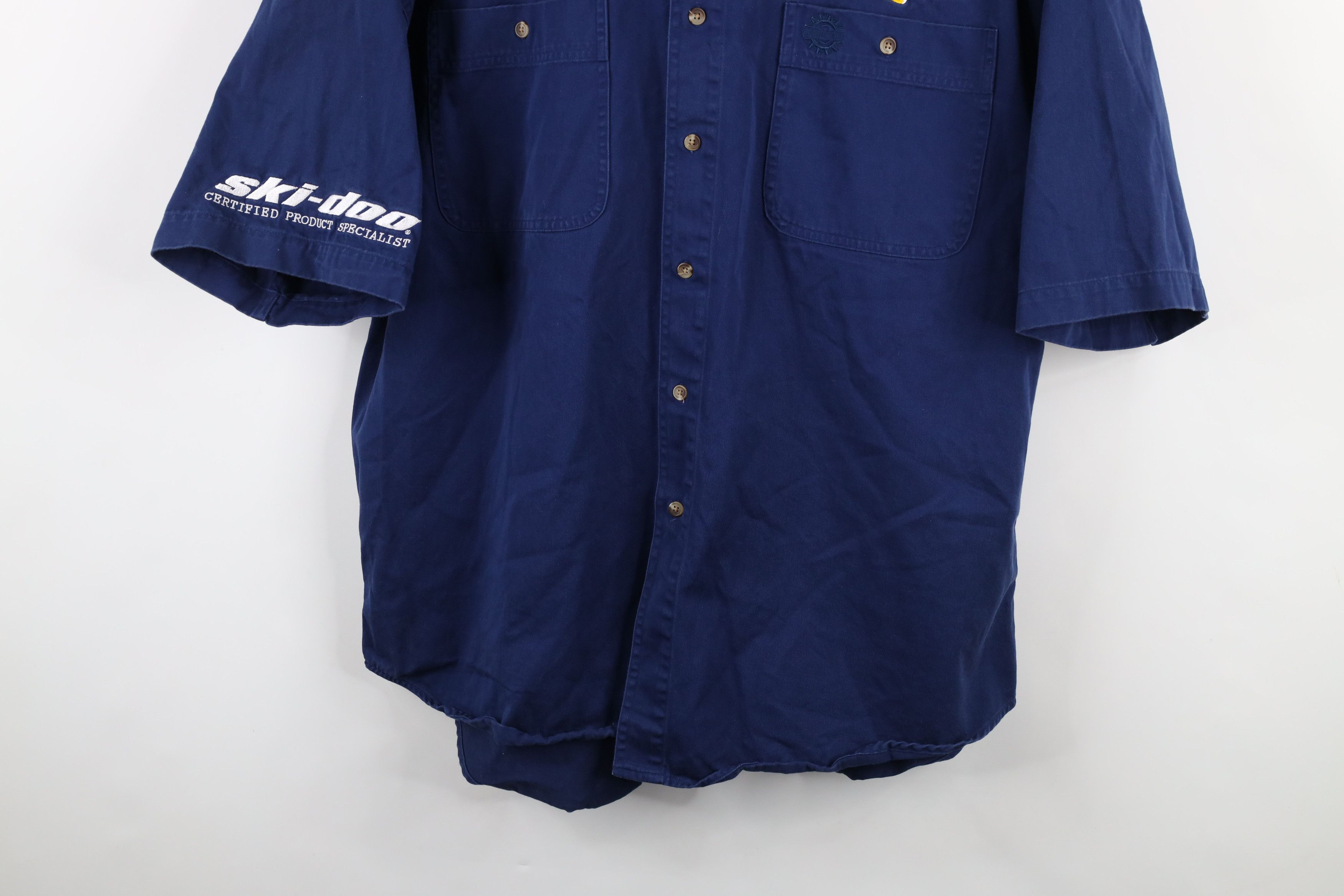 Vintage Vintage 90s Ski Doo Bombardier Racing Team Button Shirt Size US XL / EU 56 / 4 - 3 Thumbnail