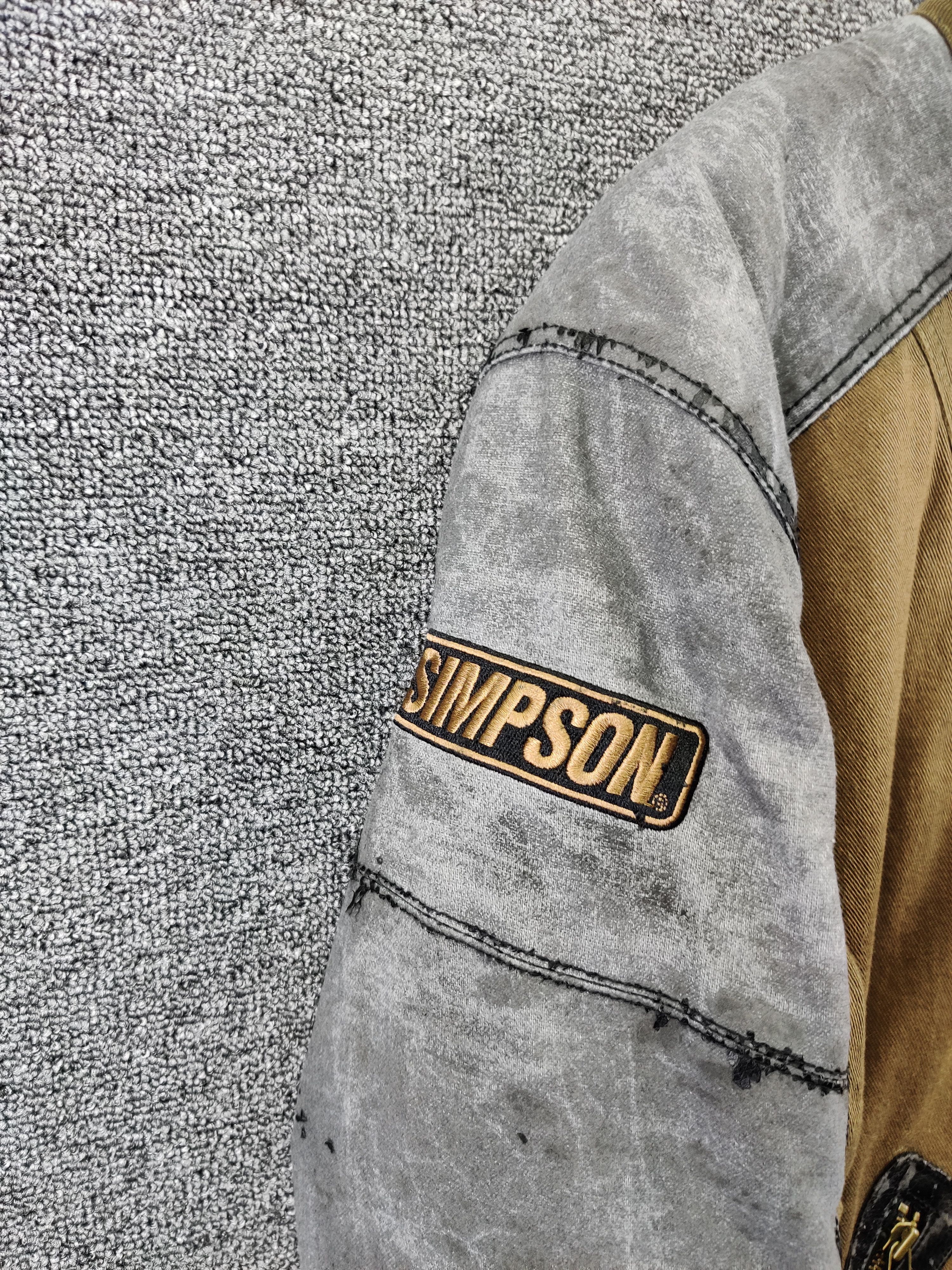 Sports Specialties Vintage Simpson Motorcycle Bikers Riding Jacket Size US L / EU 52-54 / 3 - 11 Thumbnail