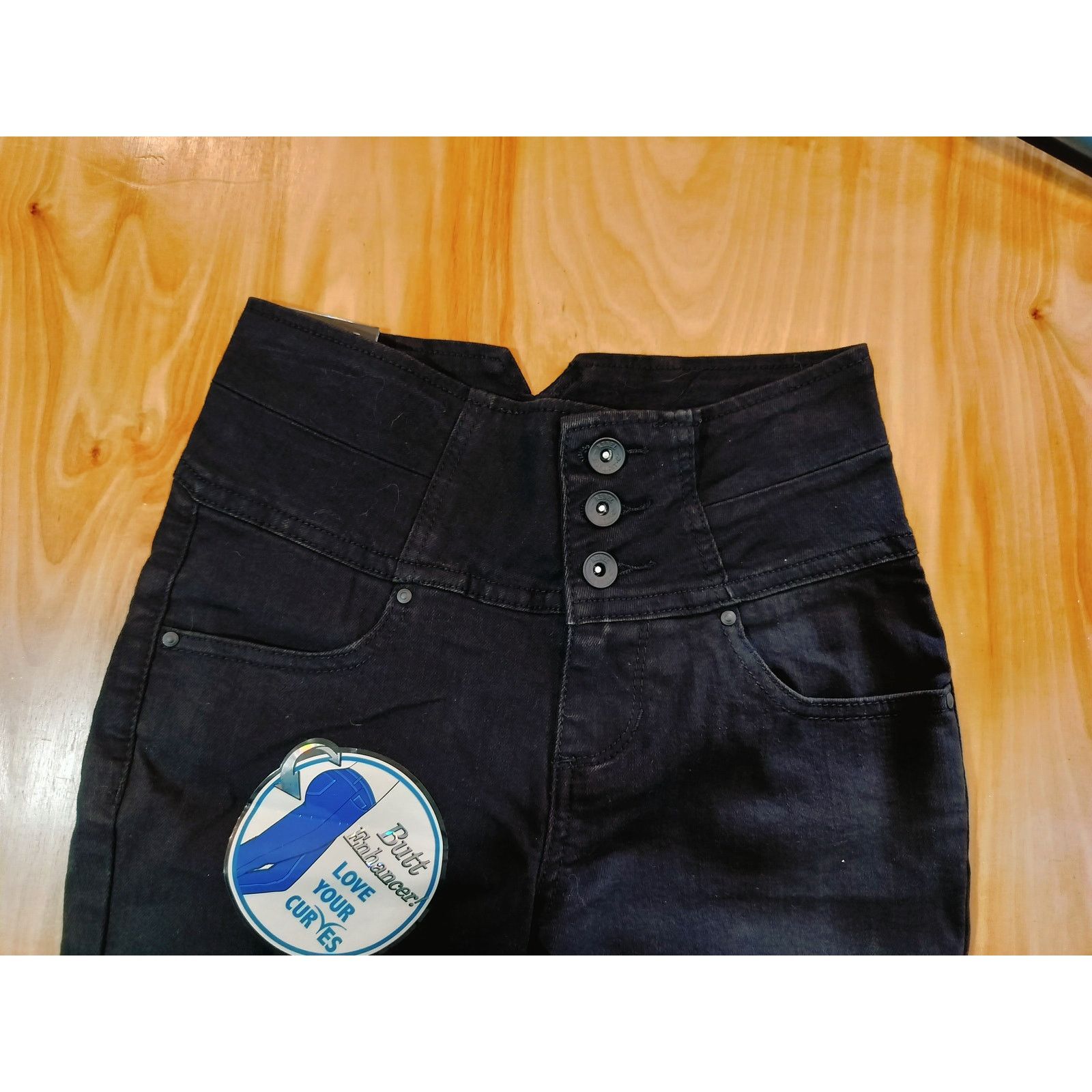 Other Rebel By Right High Waist Cropped Black Skinny Jeans Size 23" - 3 Thumbnail