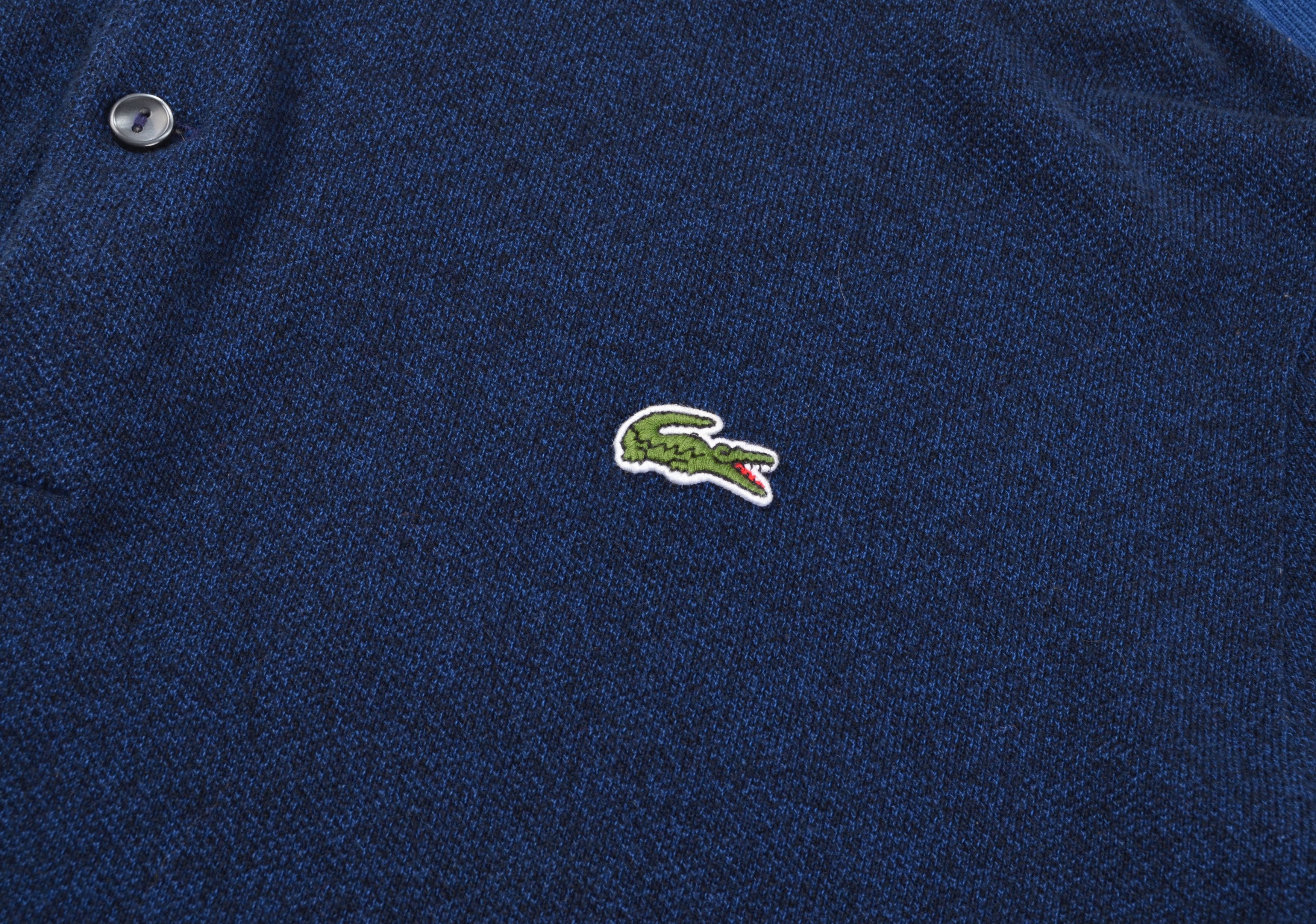 Lacoste Lacoste Blue Long Sleeve Polo Shirt Made in France Size US XXL / EU 58 / 5 - 4 Thumbnail