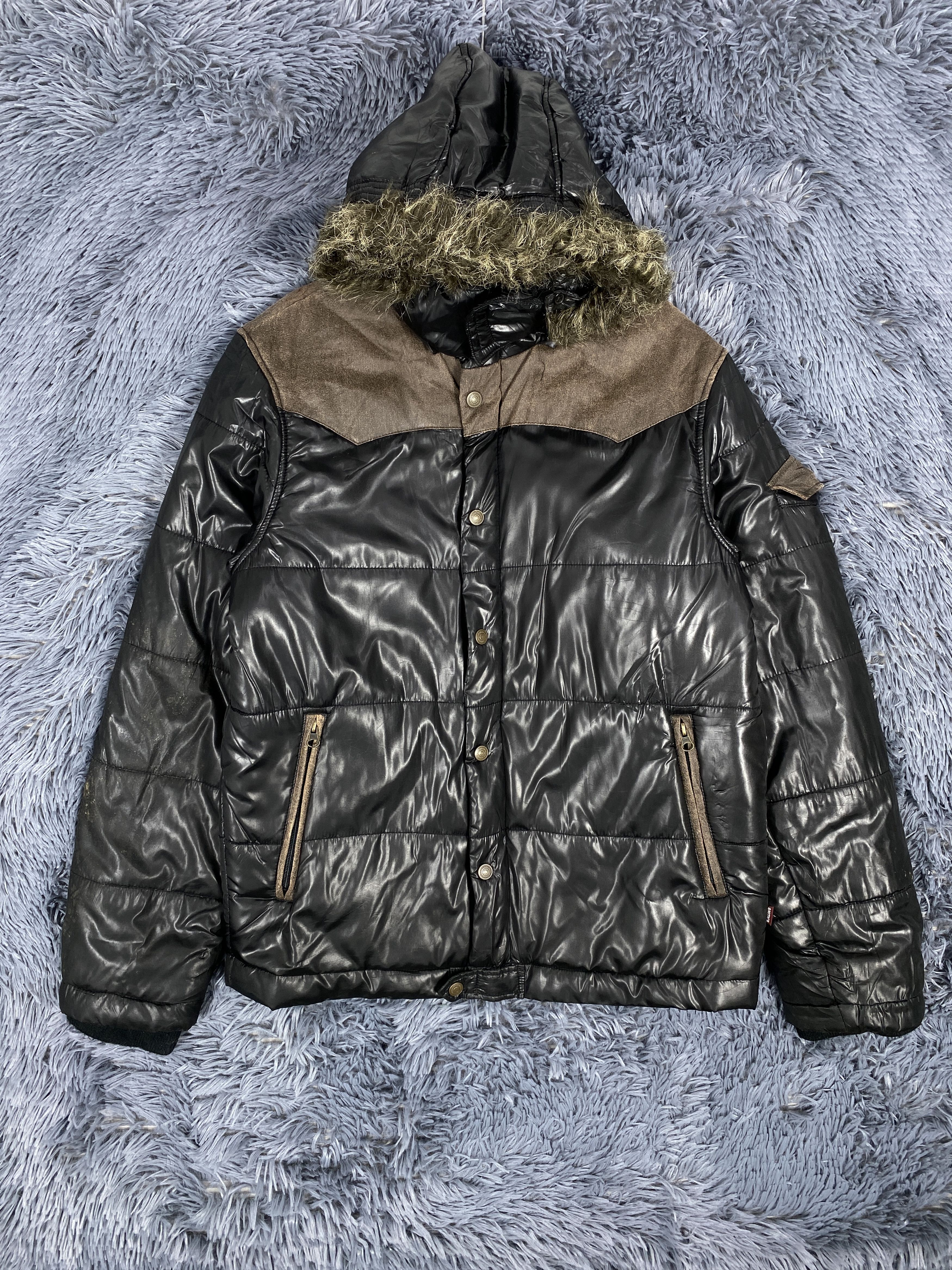 Vintage Smiths American Sherpa Hoodie Puffer Down Jacket