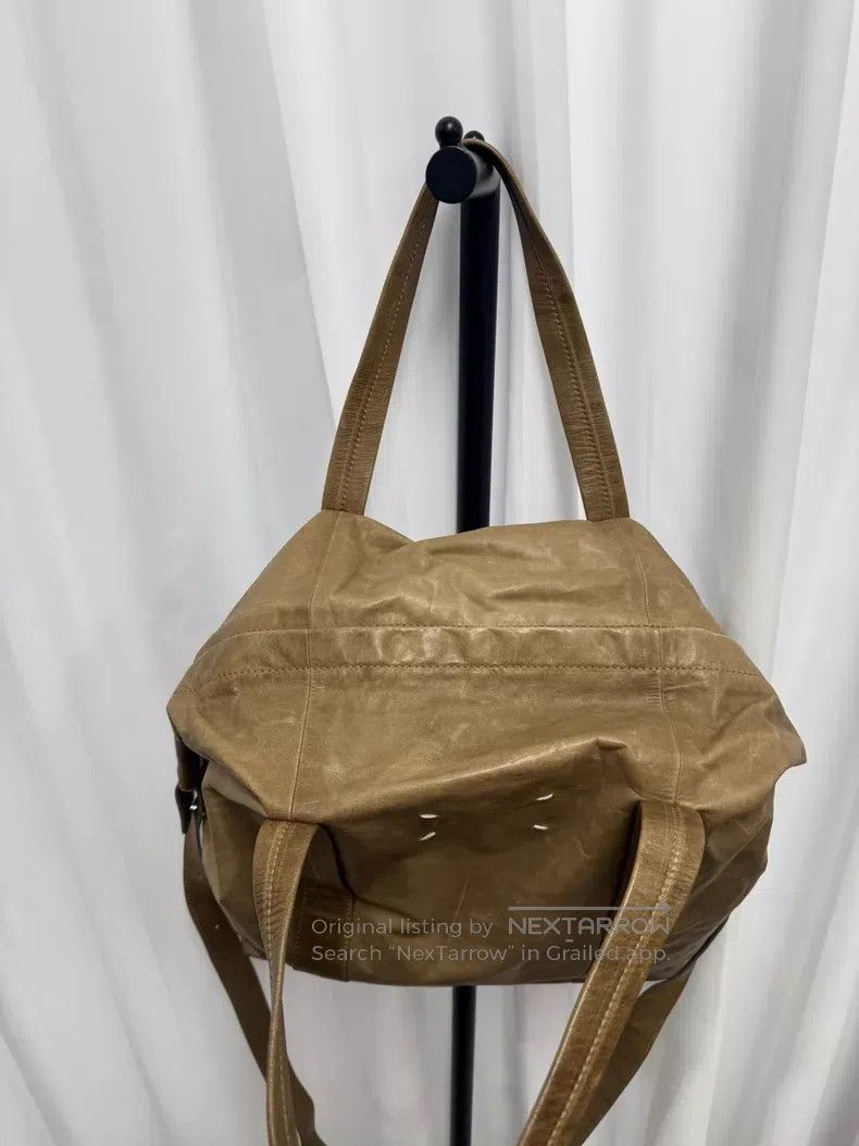 Maison Margiela Maison Margiela Boston Tote Bag in Brown Leather Size ONE SIZE - 3 Thumbnail
