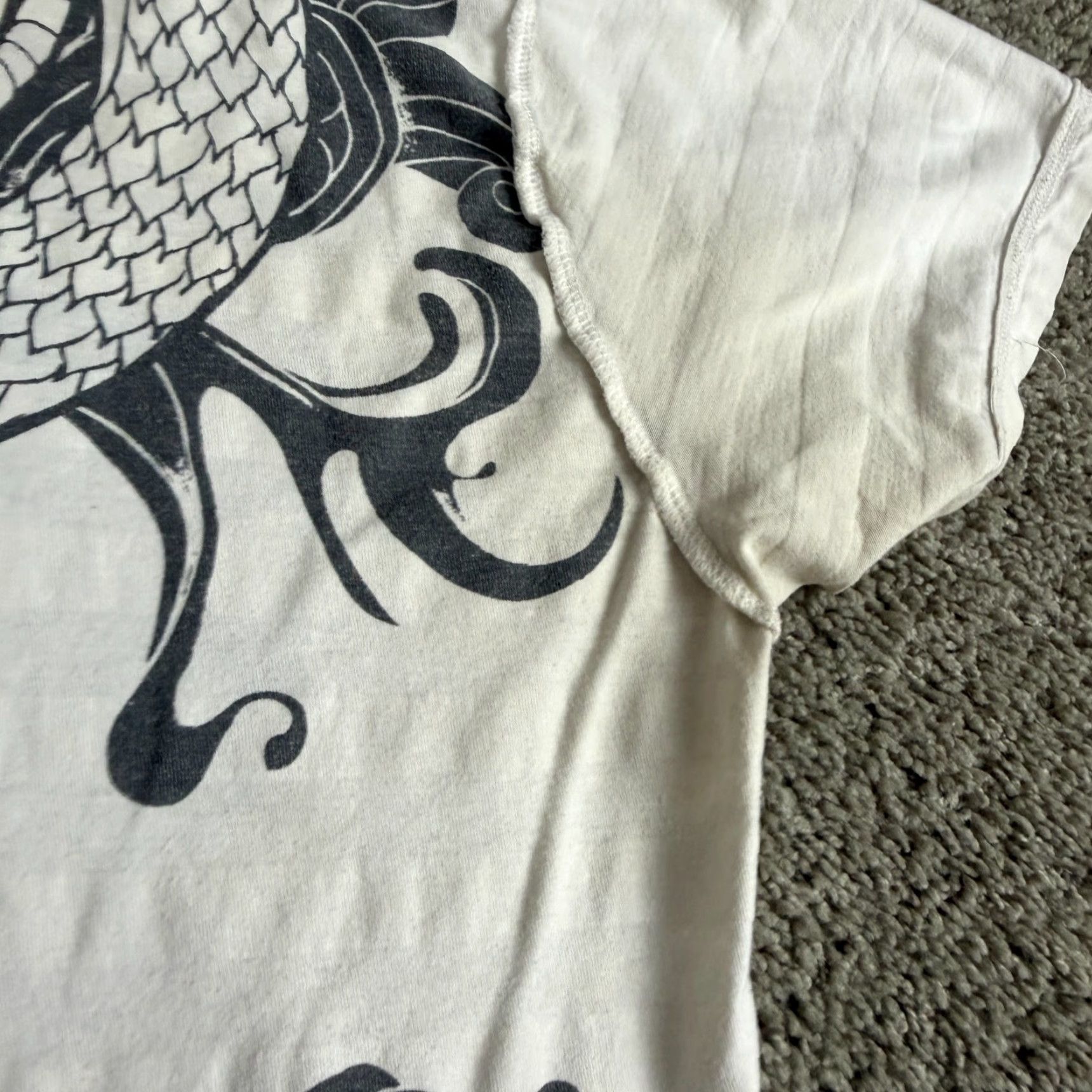 Ecko Unltd. Marc Ecko Shirt Mens XL White Gray Snake Reversible Print Size US XL / EU 56 / 4 - 4 Thumbnail