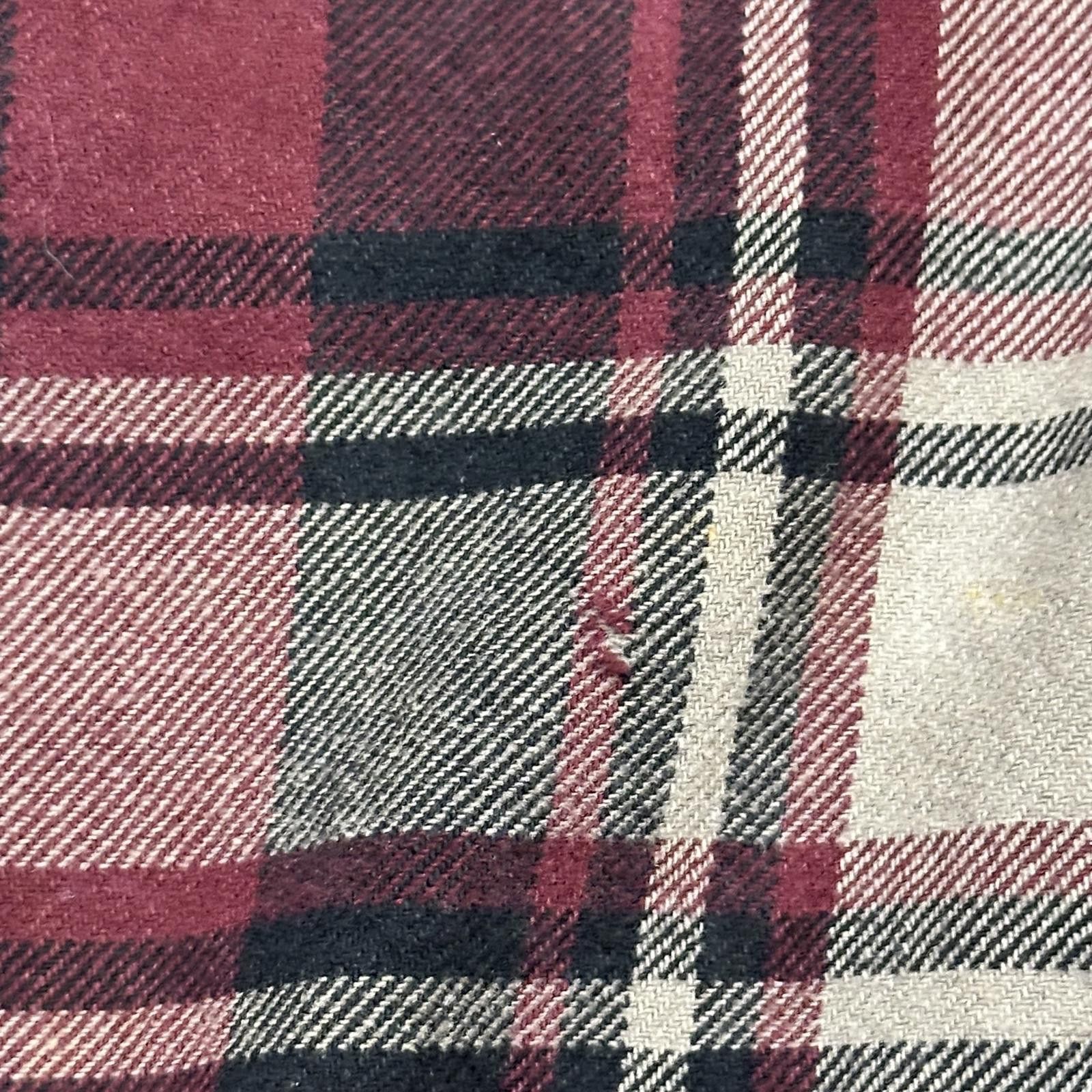 Wolverine Wolverine Mens Casual Shirt XXL Burgundy Plaid Size US XXL / EU 58 / 5 - 10 Thumbnail