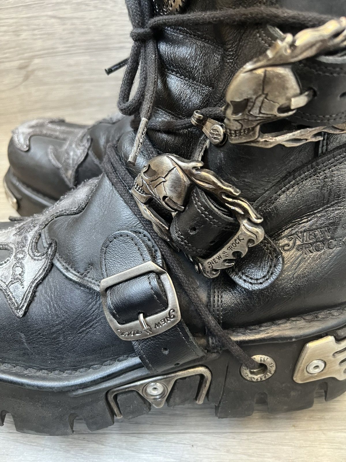 New Rock New rock reactor gothic boots sz 40 Size US 7 / EU 40 - 5 Thumbnail