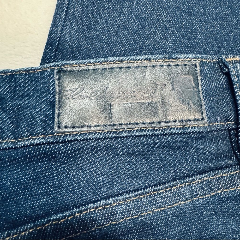 Karl Lagerfeld NWT New $100 Karl Lagerfeld Paris Contrast Logo Taping Jean Size 26" / US 2 / IT 38 - 9 Thumbnail