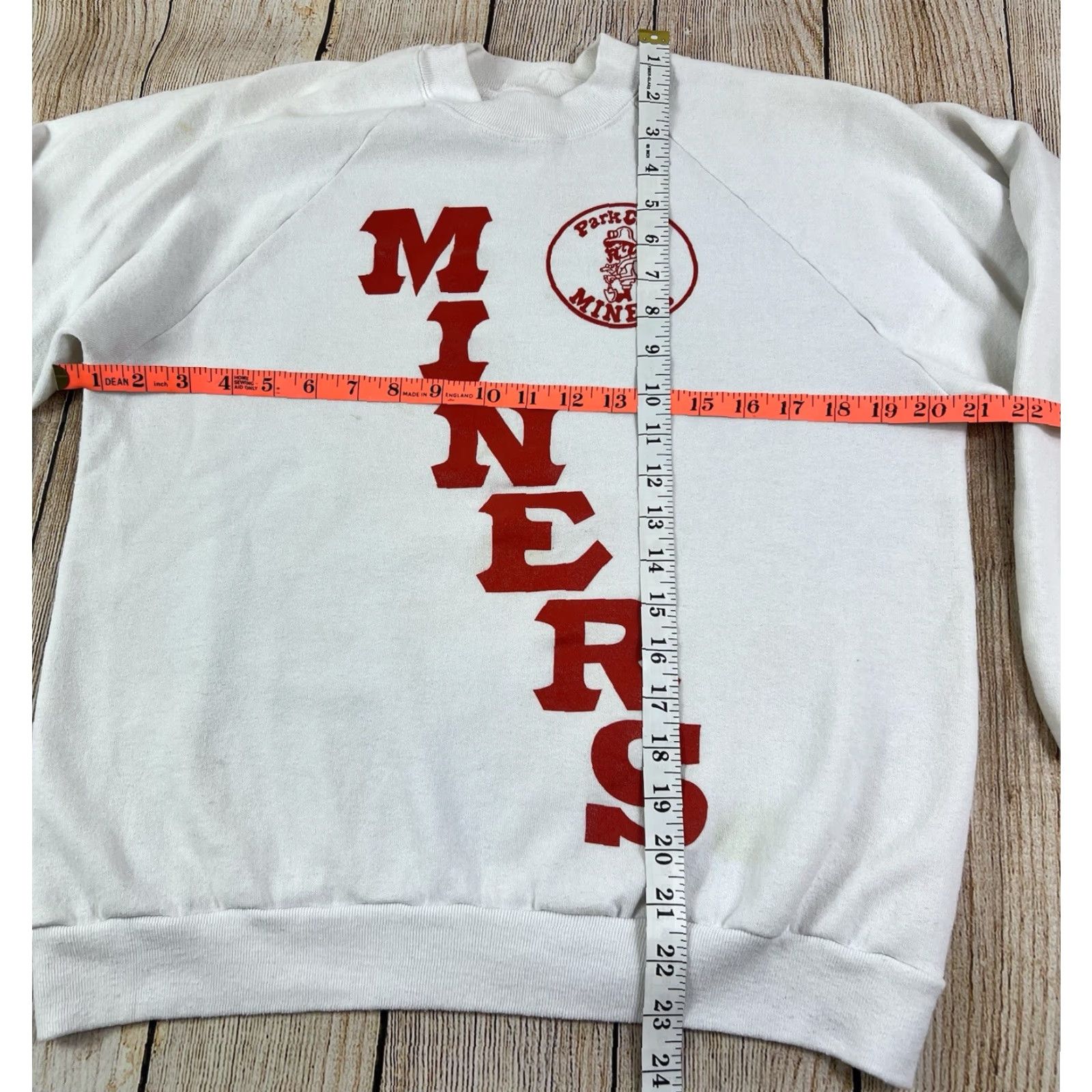 Vintage VINTAGE Sunbelt Sportswear Park City Miners Utah Crewneck Sweatshirt L White Mens Pullover Graphic Print USA Size US L / EU 52-54 / 3 - 4 Thumbnail