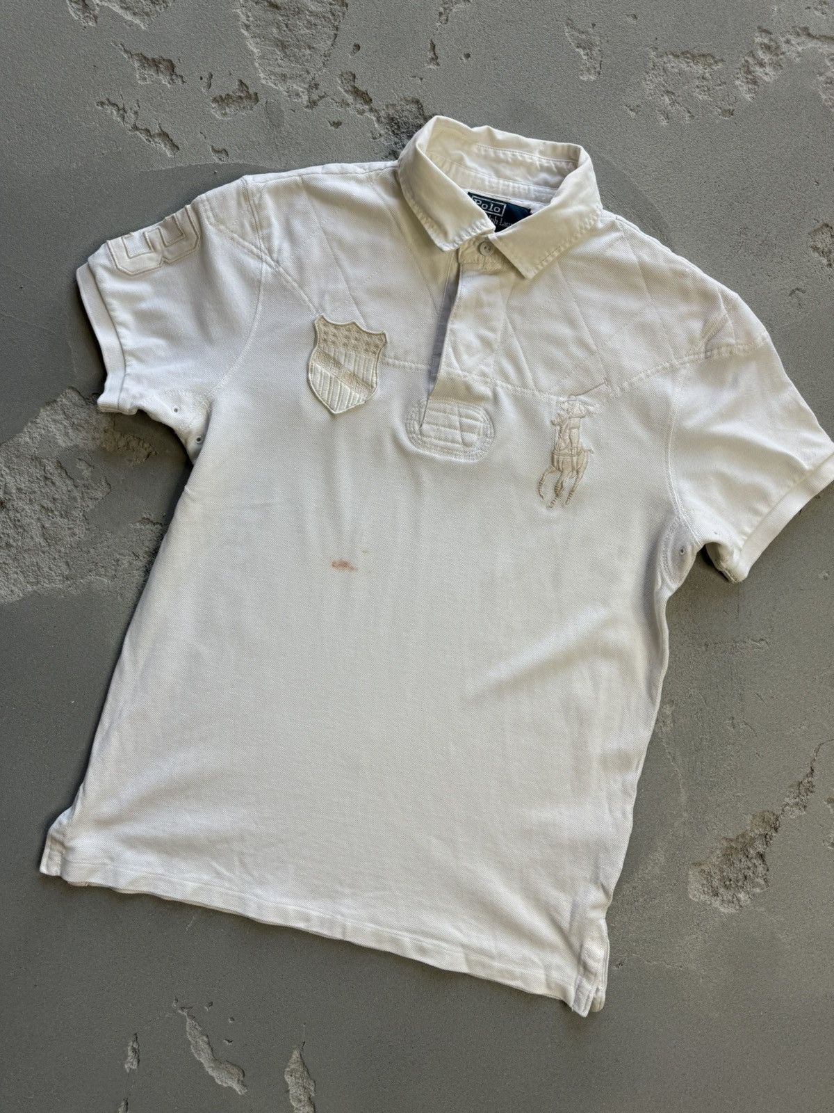 Polo Ralph Lauren Vintage POLO RALPH LAUREN USA Rugby Shirt Big Logo Size US M / EU 48-50 / 2 - 3 Thumbnail
