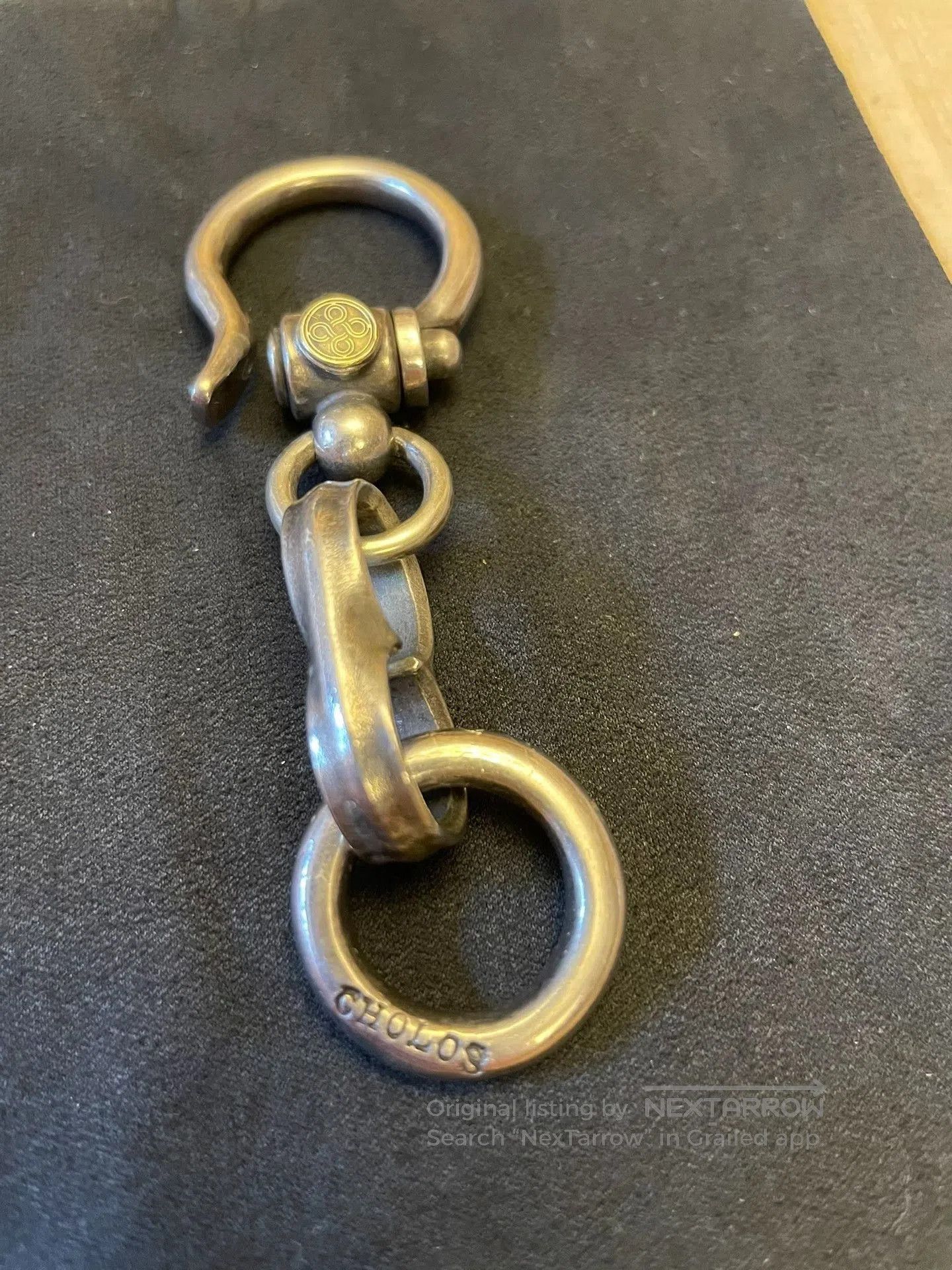 Han Cholo CHOLOS 925 Silver Gold Accent Keychain. Size ONE SIZE - 4 Thumbnail
