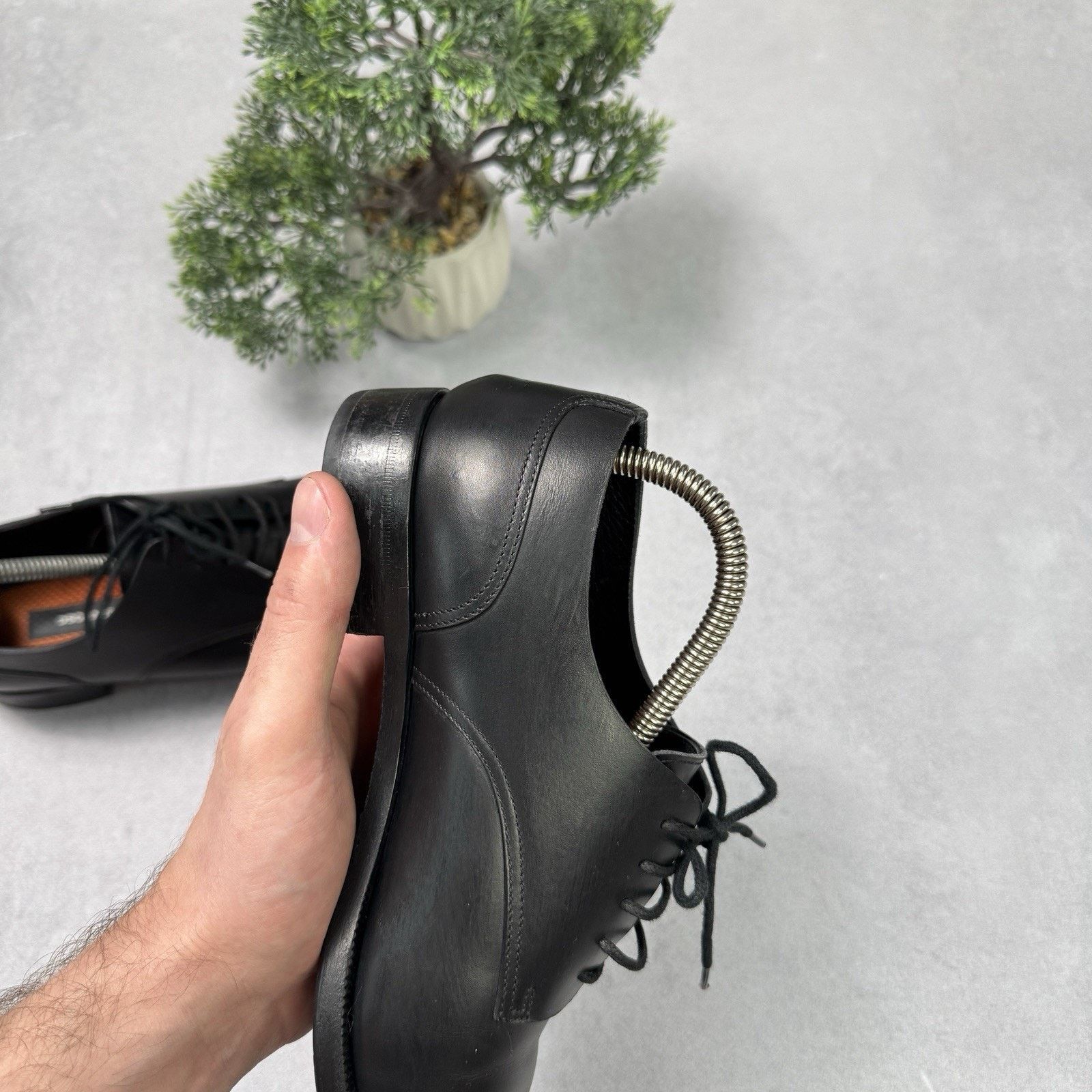 Dsquared2 Dsquared2 Men Derby Oxford Shoes Size EU 39 US 6 Black Size US 6 / EU 39 - 20 Thumbnail