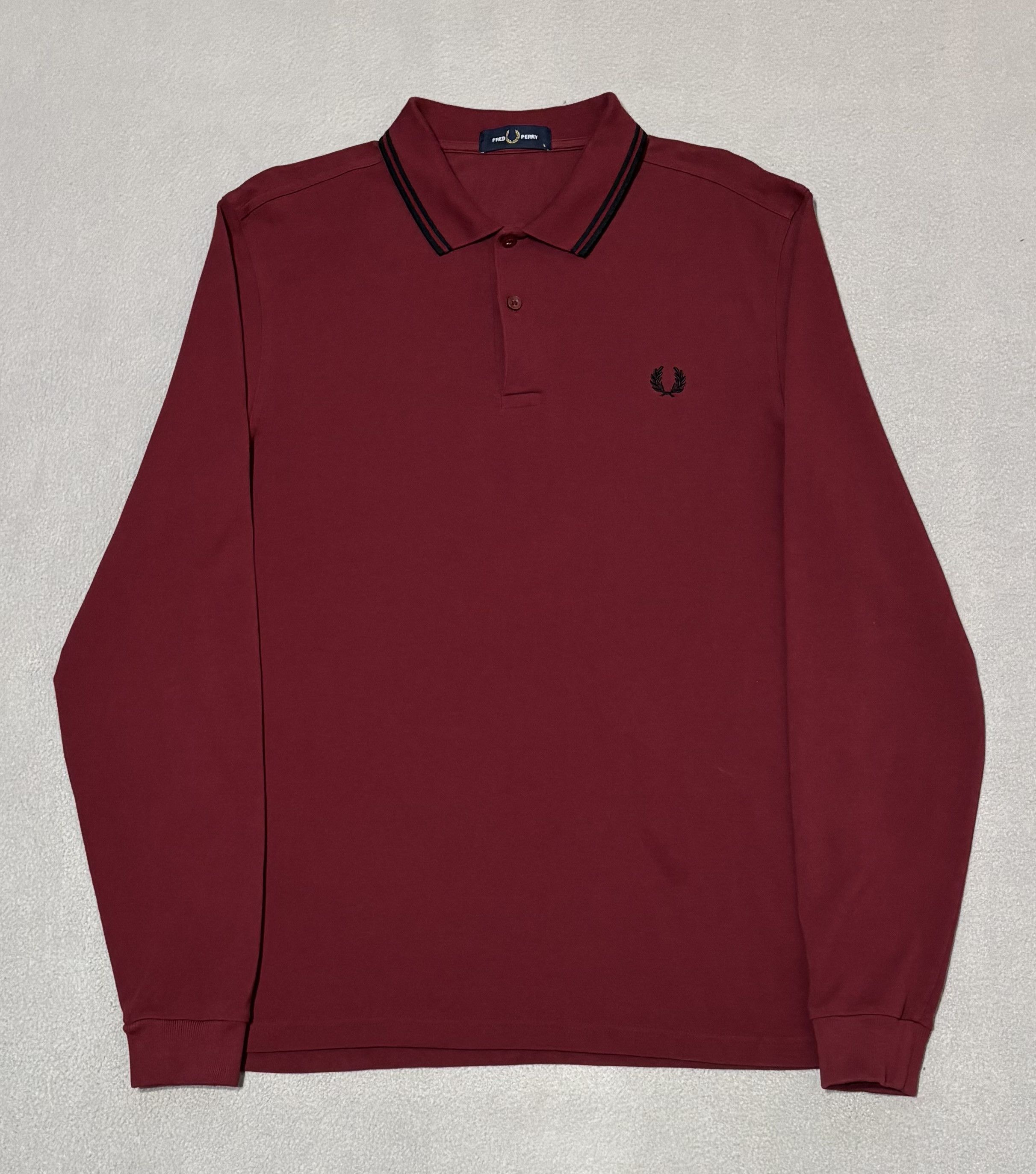 Fred Perry Fred Perry Long Sleeve Polo Shirt Size L Size US L / EU 52-54 / 3 - 5 Thumbnail