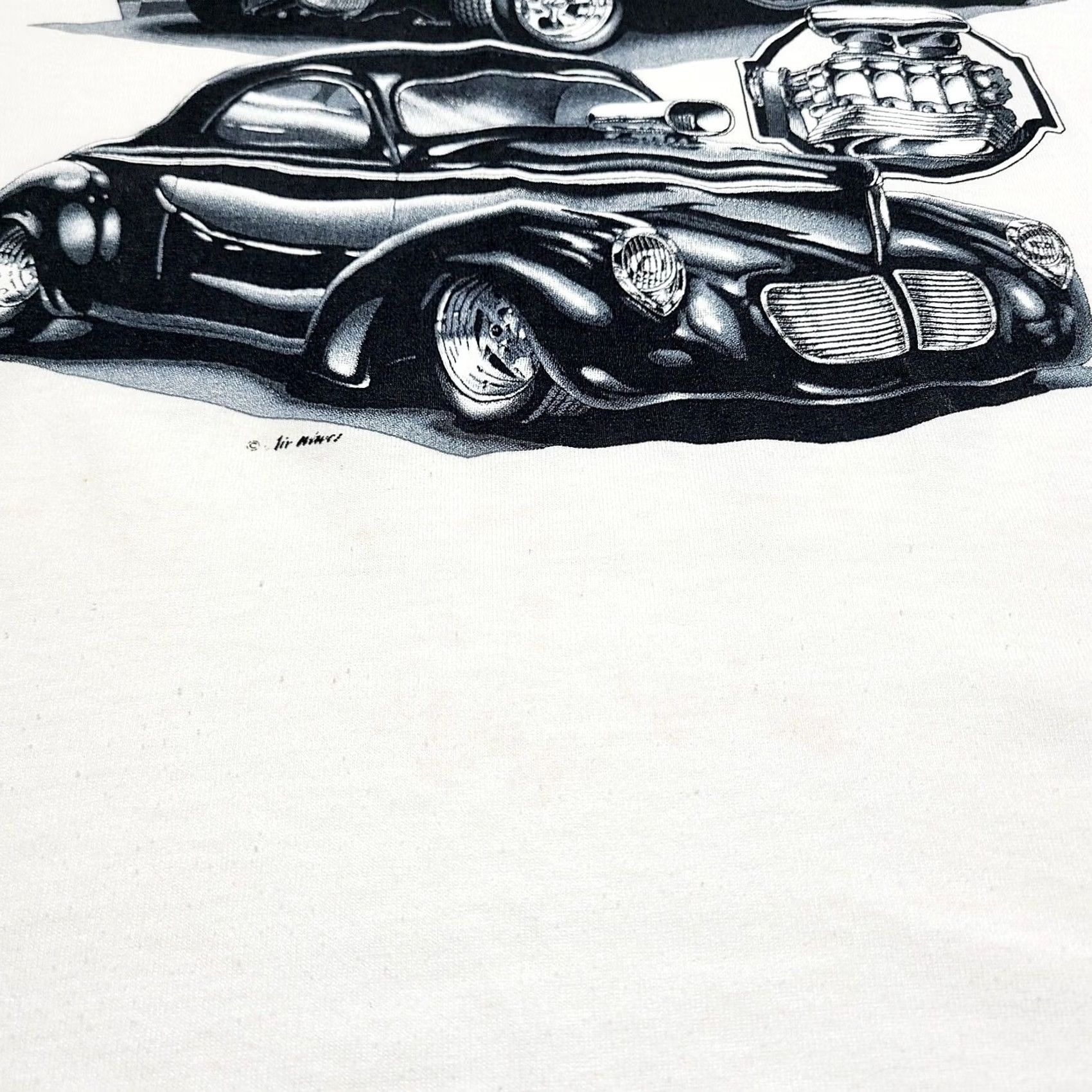 Gildan VINTAGE Cruisin Hot Rod Car Show T-shirt Size XL White “Full Blown Fun” Mens Size US XL / EU 56 / 4 - 3 Thumbnail