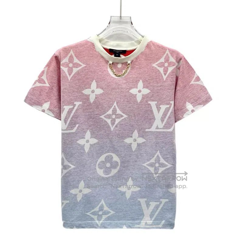 Louis Vuitton Louis Vuitton Gradient logo print cotton crew neck short s Size US XS / EU 42 / 0 - 1 Thumbnail