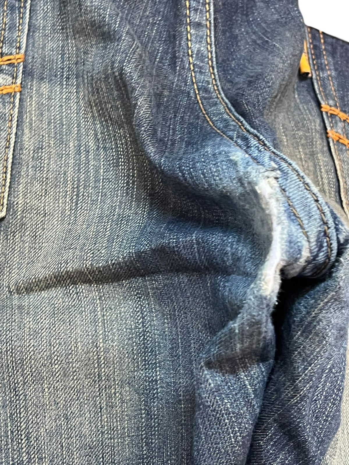 Edwin Vintage Edwin XV Baggy Mudwash Whiskers Denim Size US 42 / EU 58 - 10 Thumbnail