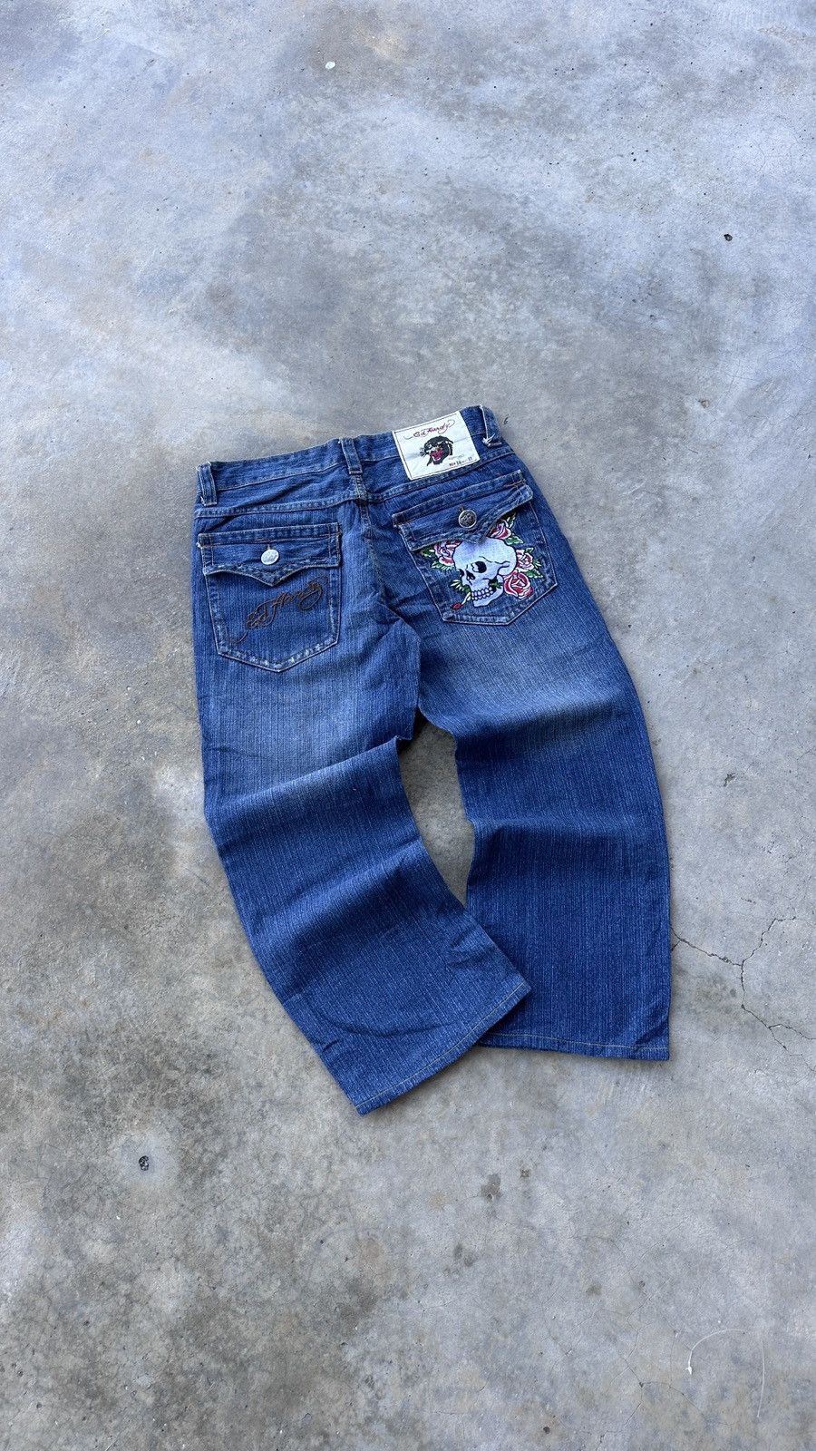 Ed Hardy VINTAGE ED HARDY TATTO WEAR JEANS💥 Size US 34 / EU 50 - 2 Thumbnail