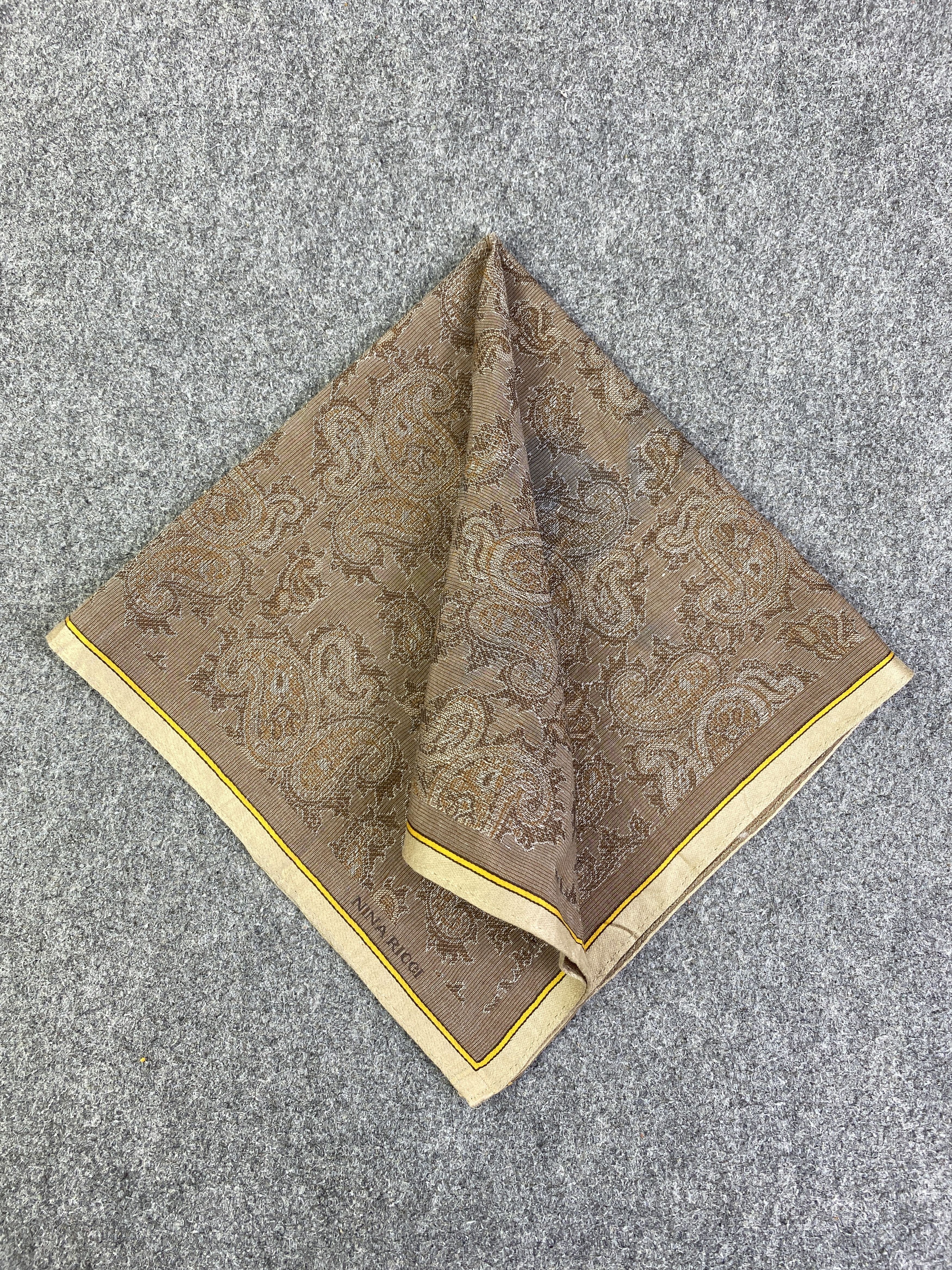 Vintage Nina Ricci Handkerchief / Neckerchief / Bandana KT0020 Size ONE SIZE - 3 Thumbnail