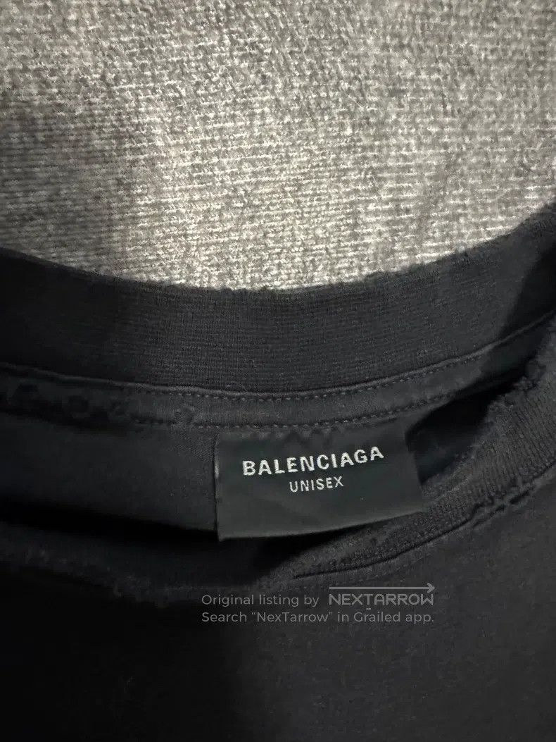 Balenciaga Balenciaga Black Logo Printed Cotton Short Sleeve T-Shirt Size US S / EU 44-46 / 1 - 3 Thumbnail