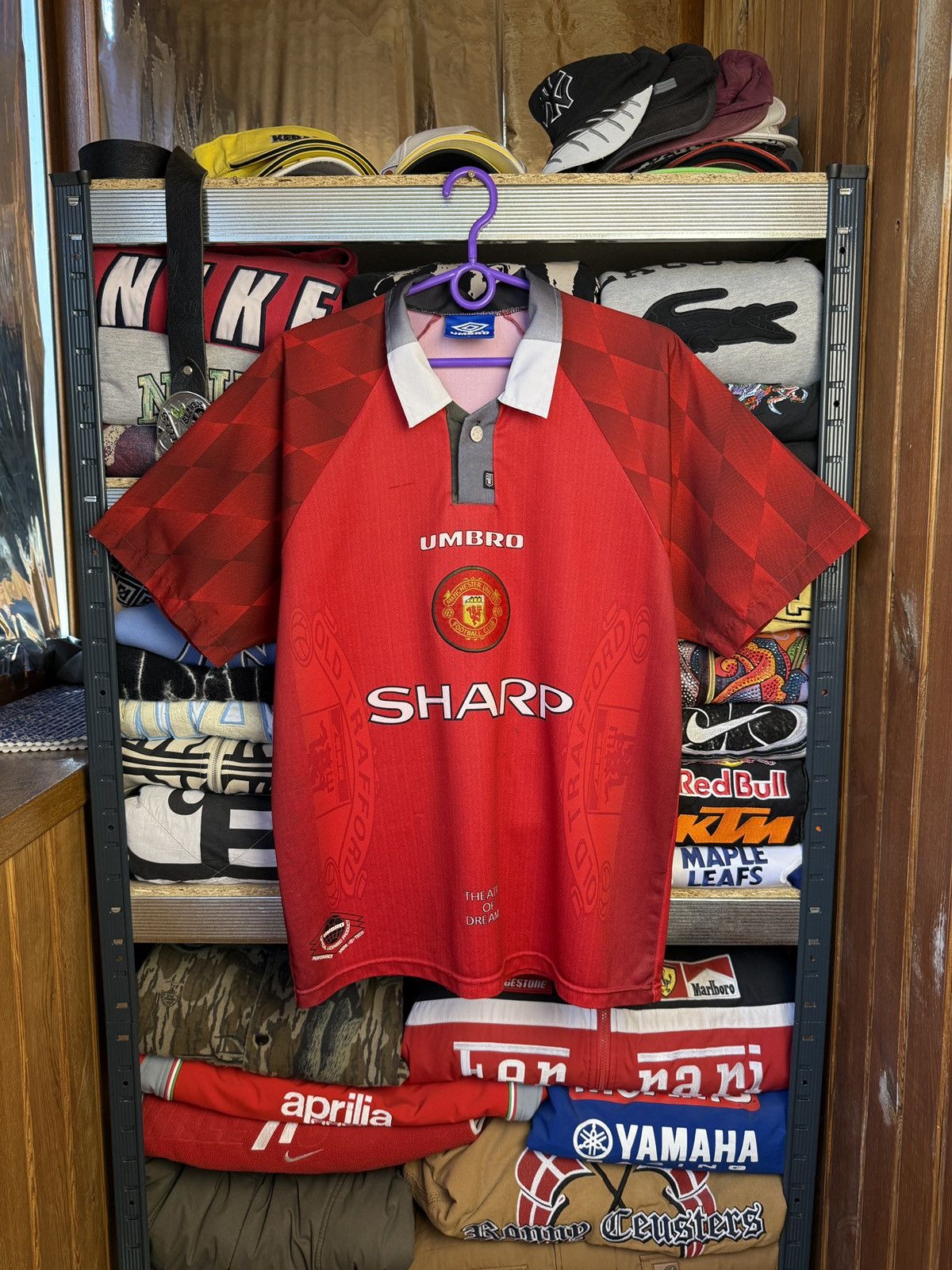 Umbro Vintage umbro Manchester United 1996 sharp jersey blockcore Size US M / EU 48-50 / 2 - 1 Thumbnail