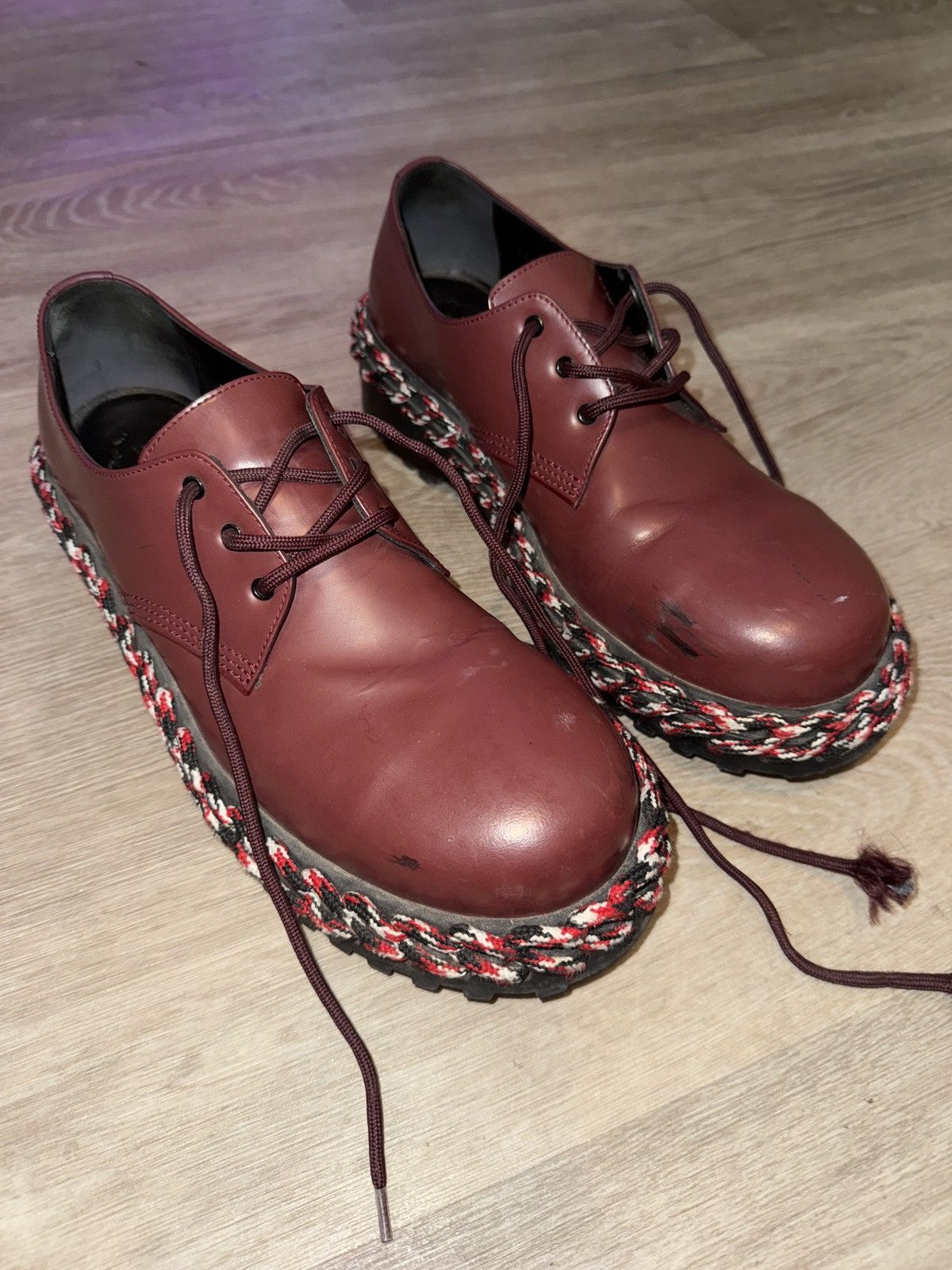 Balenciaga Balenciaga wine color way derby rope lace oxford lows Size US 9.5 / EU 42-43 - 2 Thumbnail