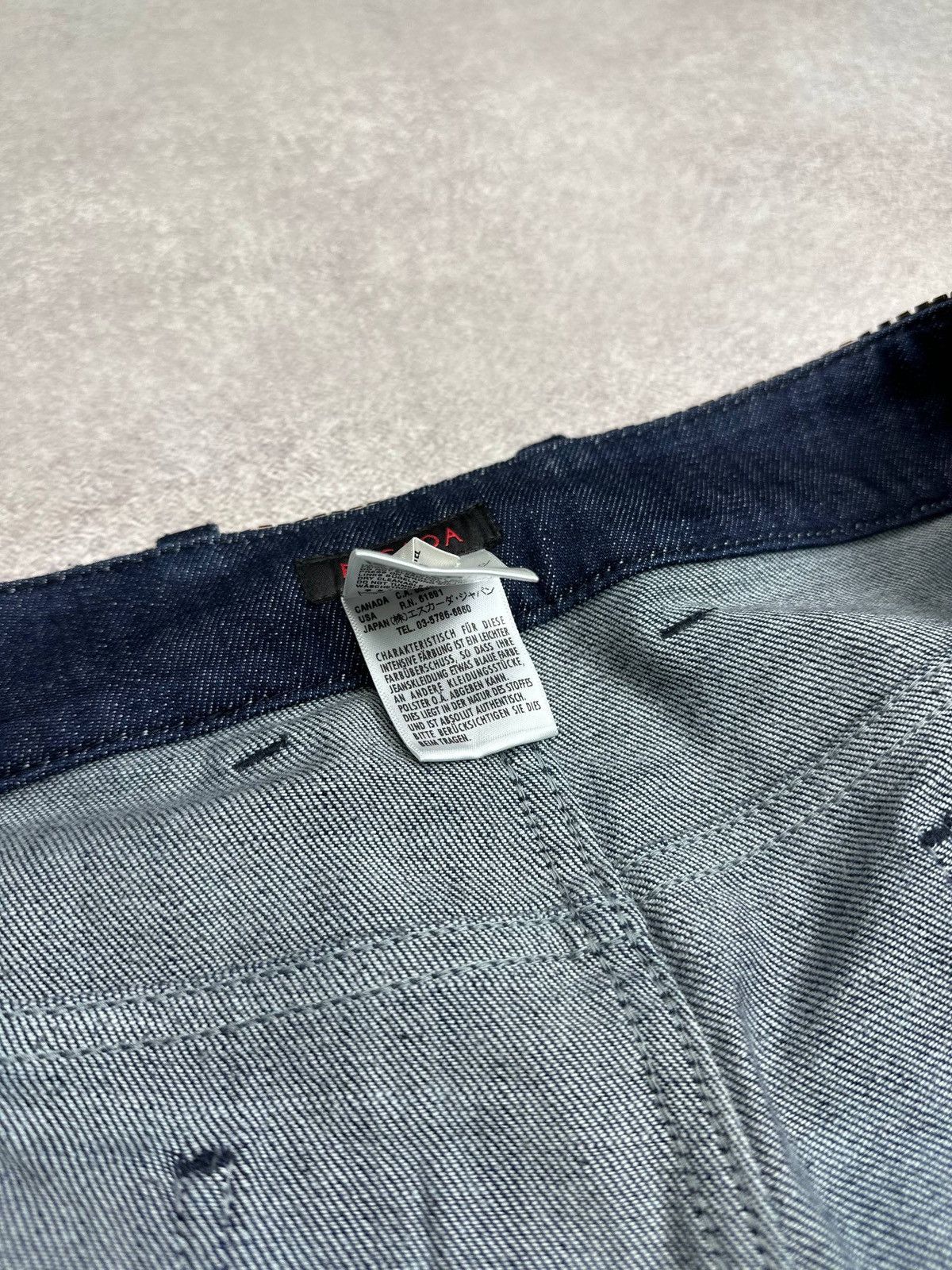 Escada Vintage Escada Golden Belt Grunge Avantgarde Pants Denim Size US 32 / EU 48 - 12 Thumbnail