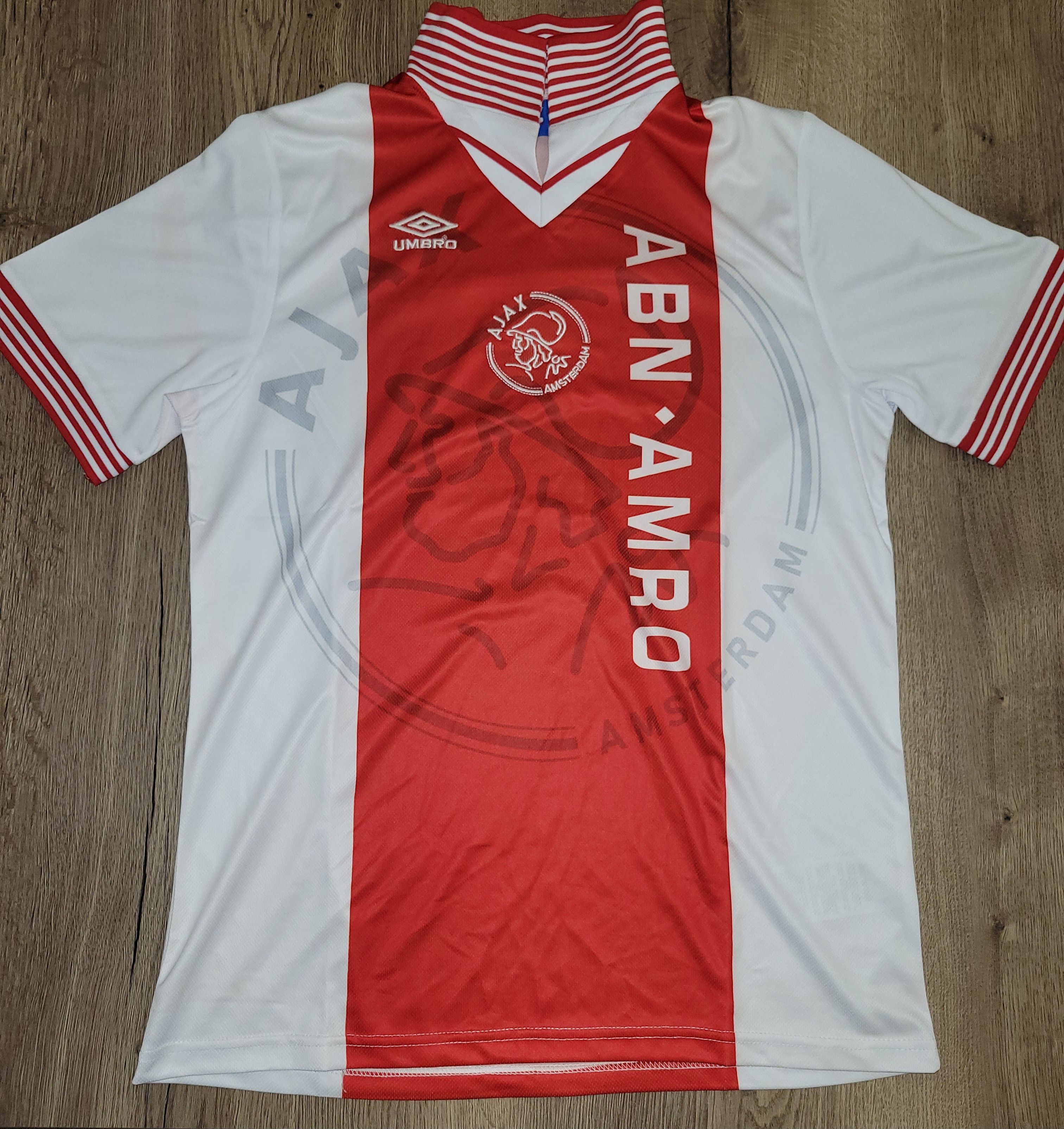 Other Ajax Amsterdam 1995/1996 Vintage Soccer Jersey trikot Size US L / EU 52-54 / 3 - 3 Thumbnail