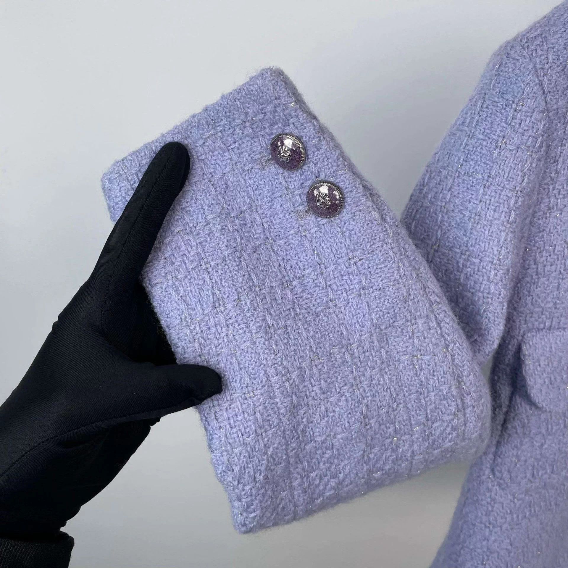 Chanel Chanel Manchester Purple double-pocket cinched Suit 34 Size XS / US 0-2 / IT 36-38 - 8 Thumbnail