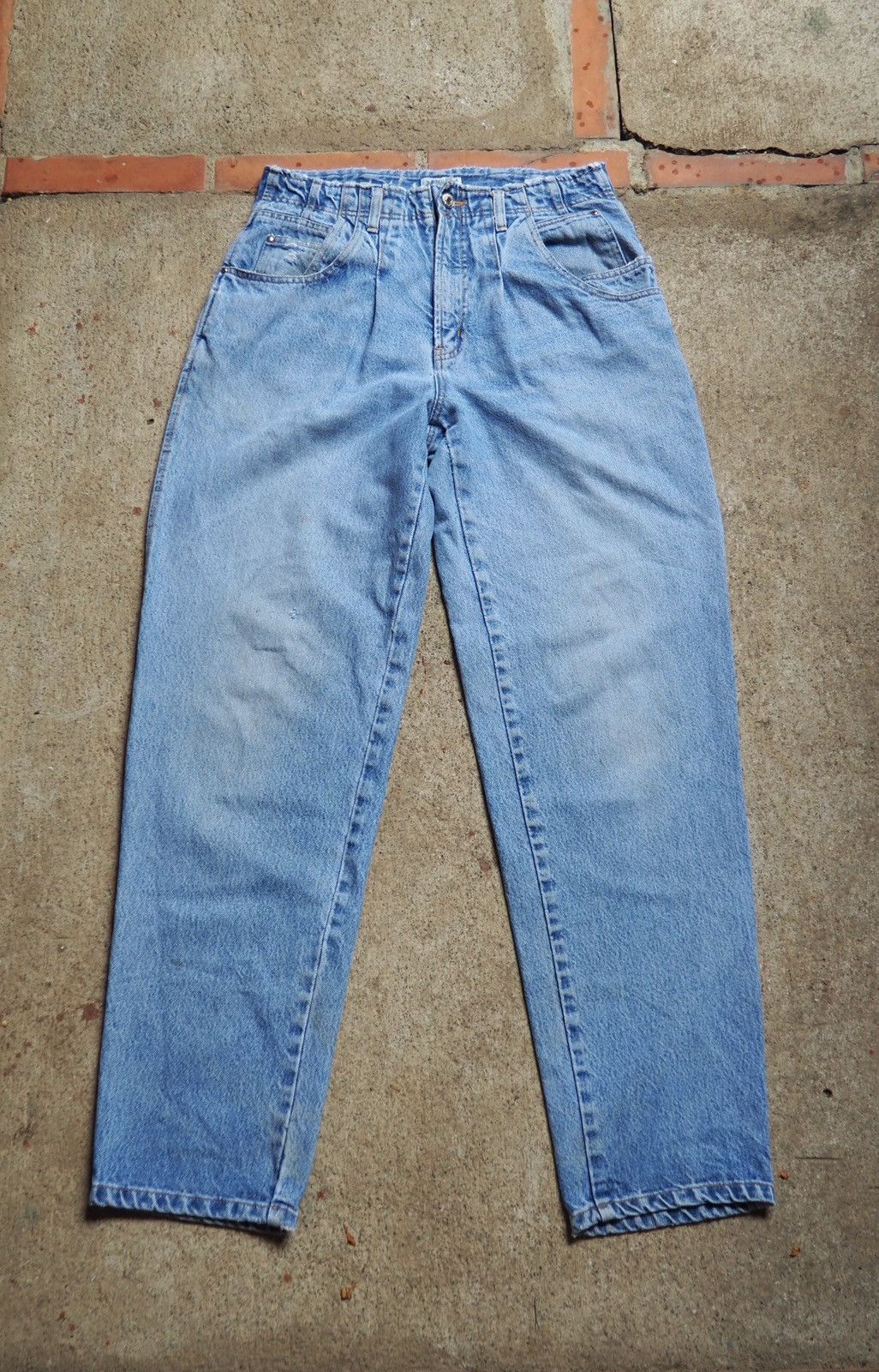 Jordache Vintage 80s 90s Jordache Pleated Carpenter denim, 32 Size US 32 / EU 48 - 3 Thumbnail