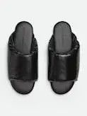 Bottega Veneta o1n1vont0824 Cushion Slides in Black Size US 11 / IT 41 - 2 Thumbnail