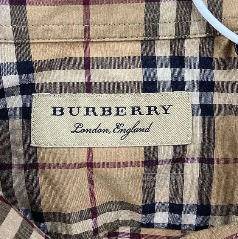 Burberry Burberry Beige Check Cotton Shirt. Size L / US 10 / IT 46 - 4 Thumbnail