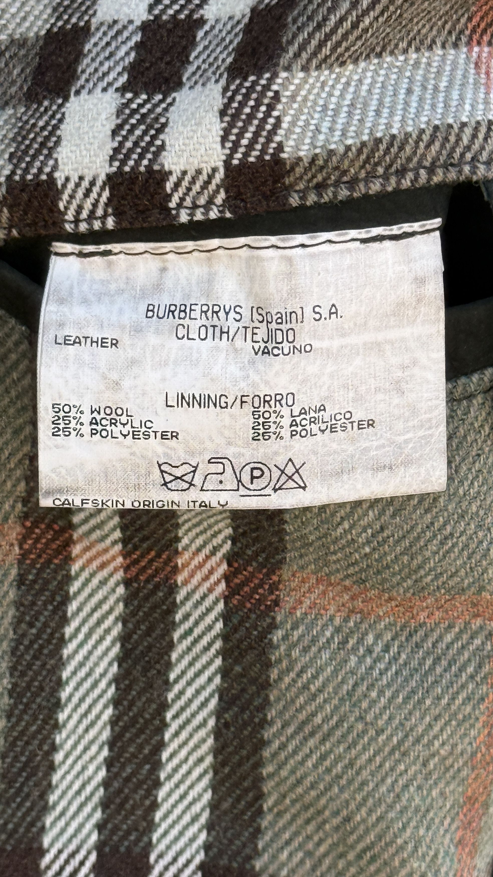 Burberry 🔥 Burberrys down jacket leather parka western Size US L / EU 52-54 / 3 - 16 Thumbnail
