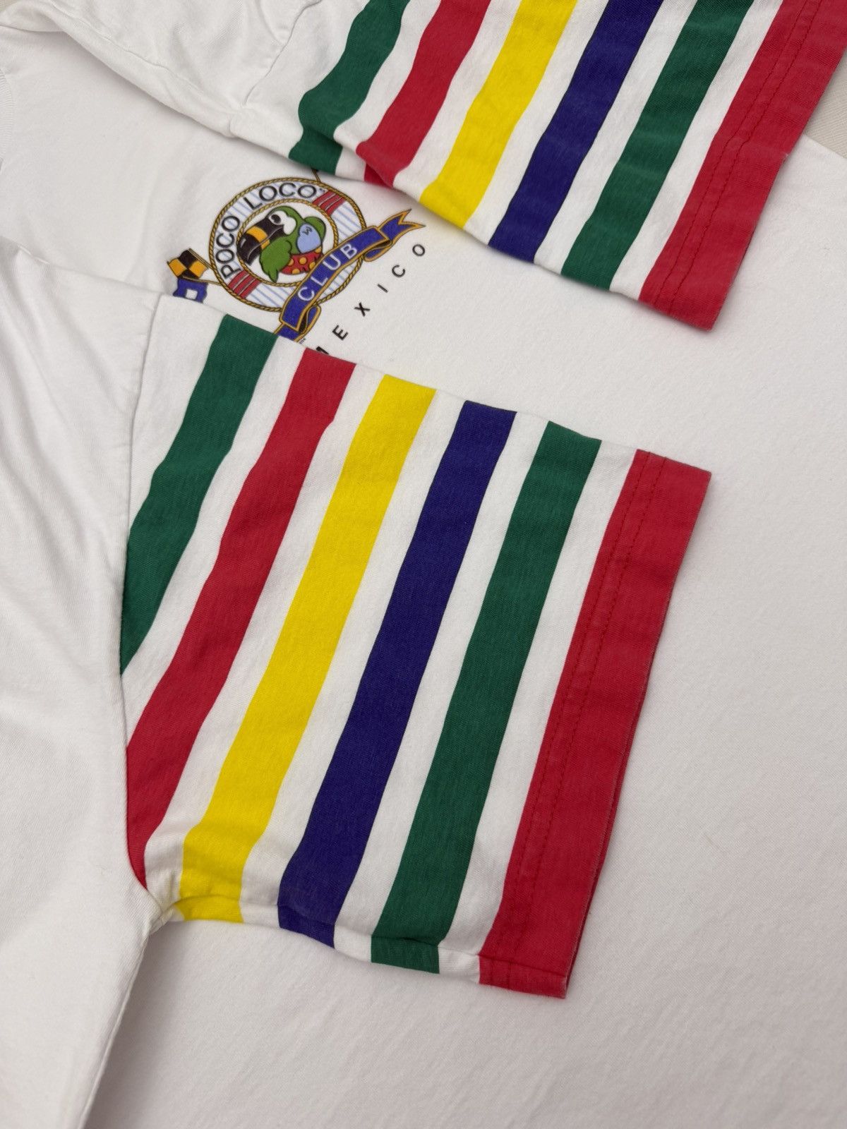 Vintage Vintage 90s Poco Loco Club Monterrey Mexico Striped Large Size US L / EU 52-54 / 3 - 7 Thumbnail