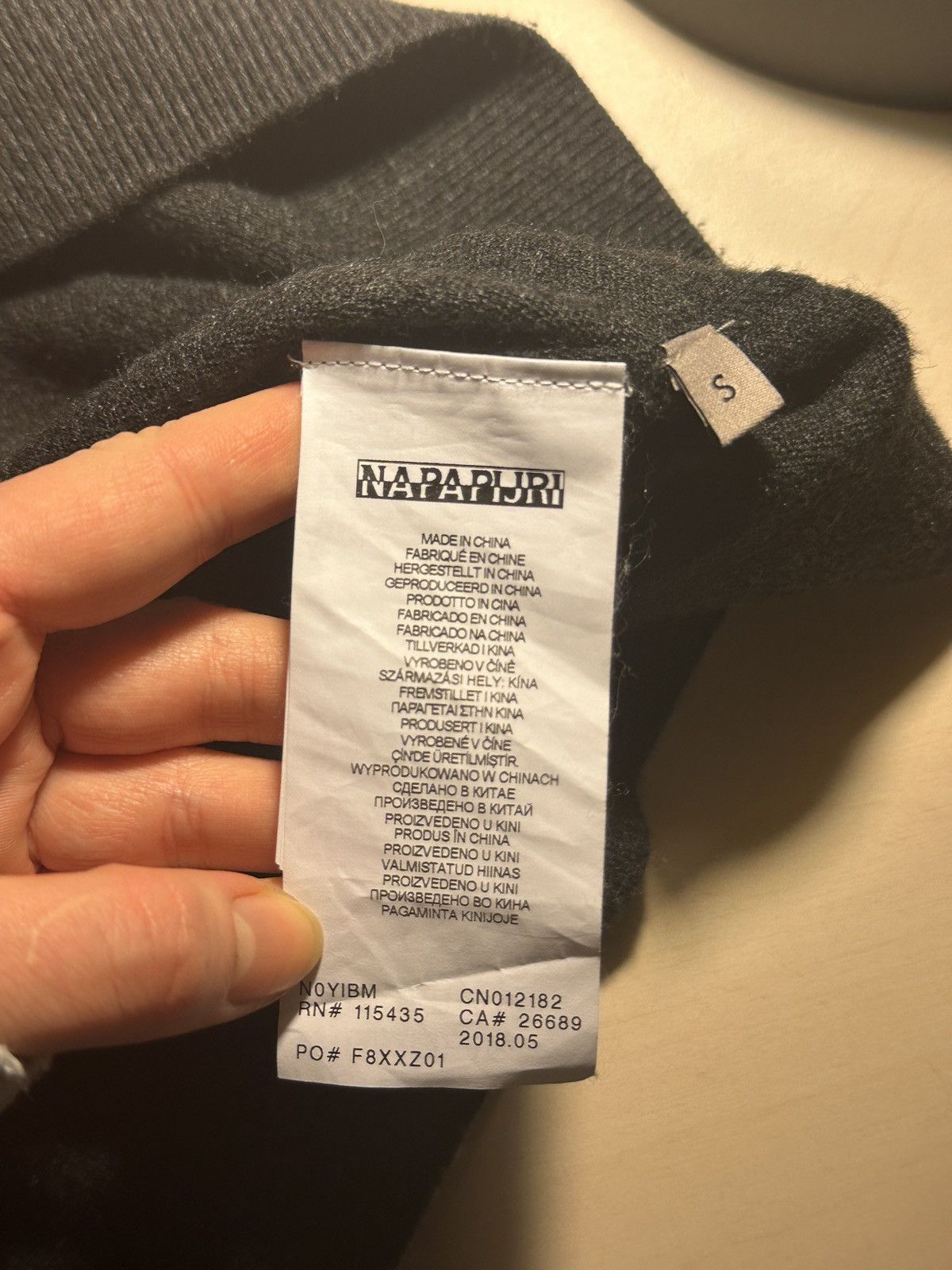 Napapijri × Vintage Napapijiri Geographic Blend Wool Sweater V-neck Size US S / EU 44-46 / 1 - 8 Thumbnail