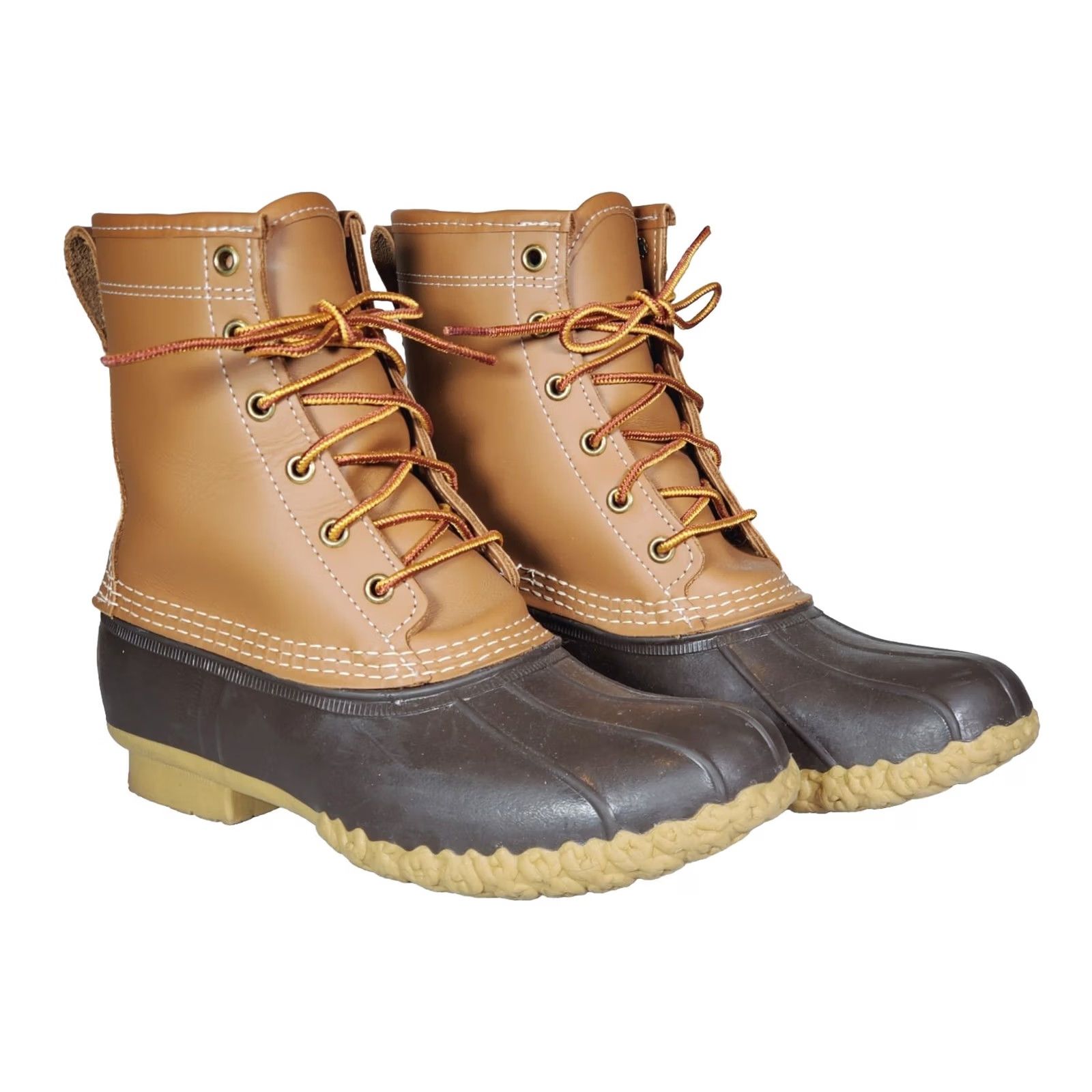 Vintage L.L.Bean Boots Duck Boot 8" Gore-Tex Thinsulate Tan Leather Women's US 7 M Size US 7 / IT 37 - 2 Thumbnail