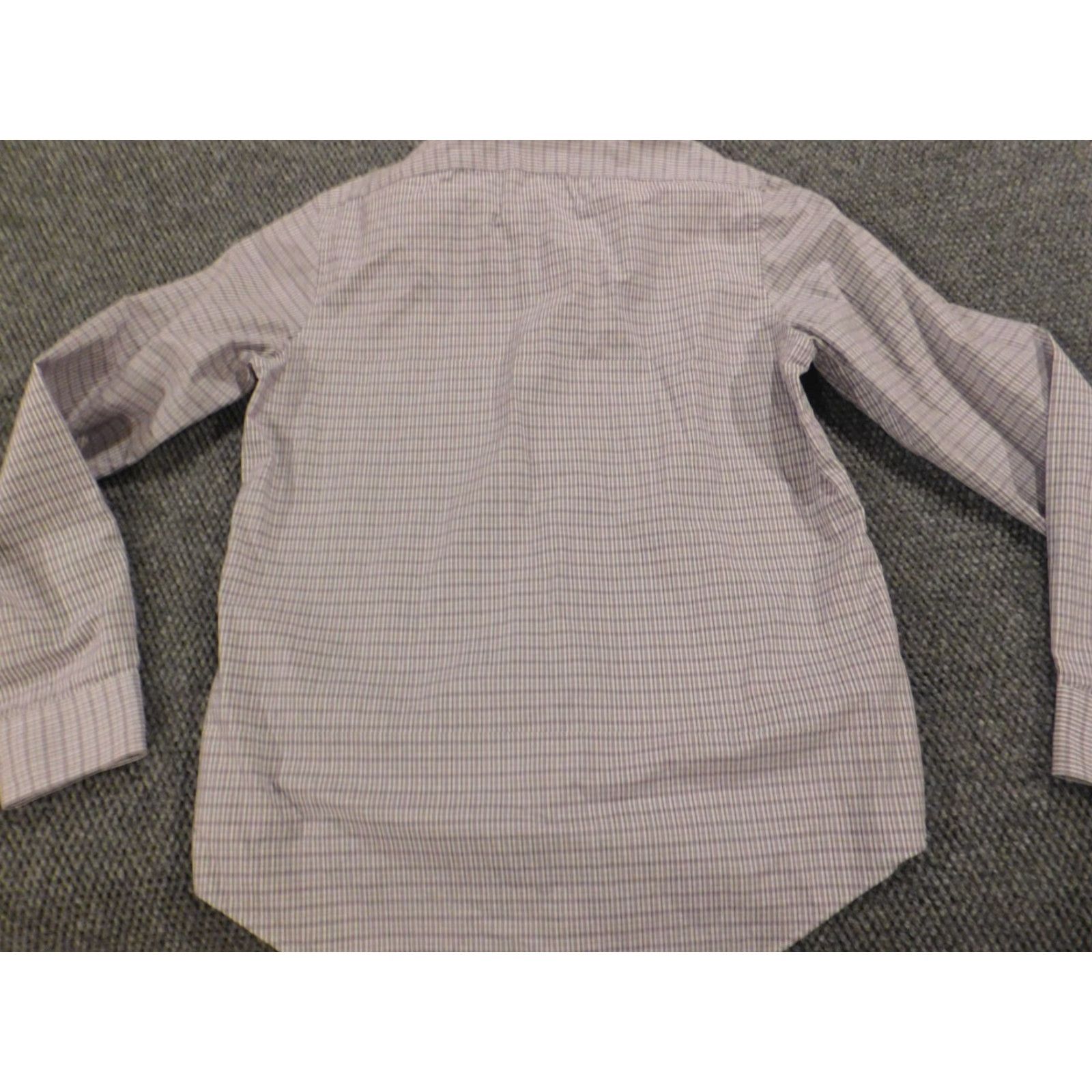 Calvin Klein Calvin Klein Collection Mens Shirt Slim Fit Button-Up Purple Striped Long Sleeve Medium Regular Size M Button-Down Collar Size US M / EU 48-50 / 2 - 7 Thumbnail