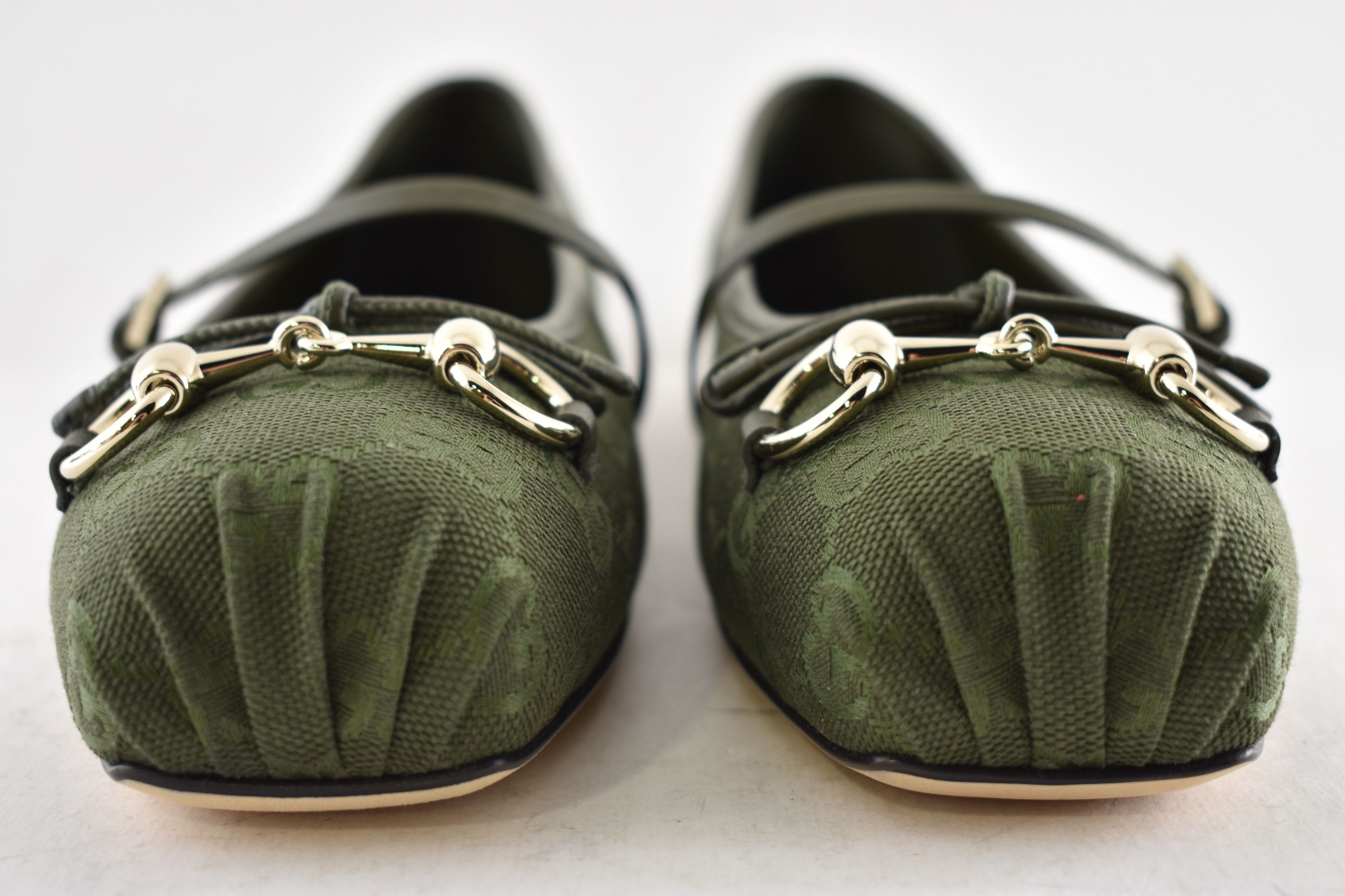 Gucci Gucci GG Logo Horsebit Maryjane Ballerina Ballet Flat 37 Size US 7 / IT 37 - 9 Thumbnail