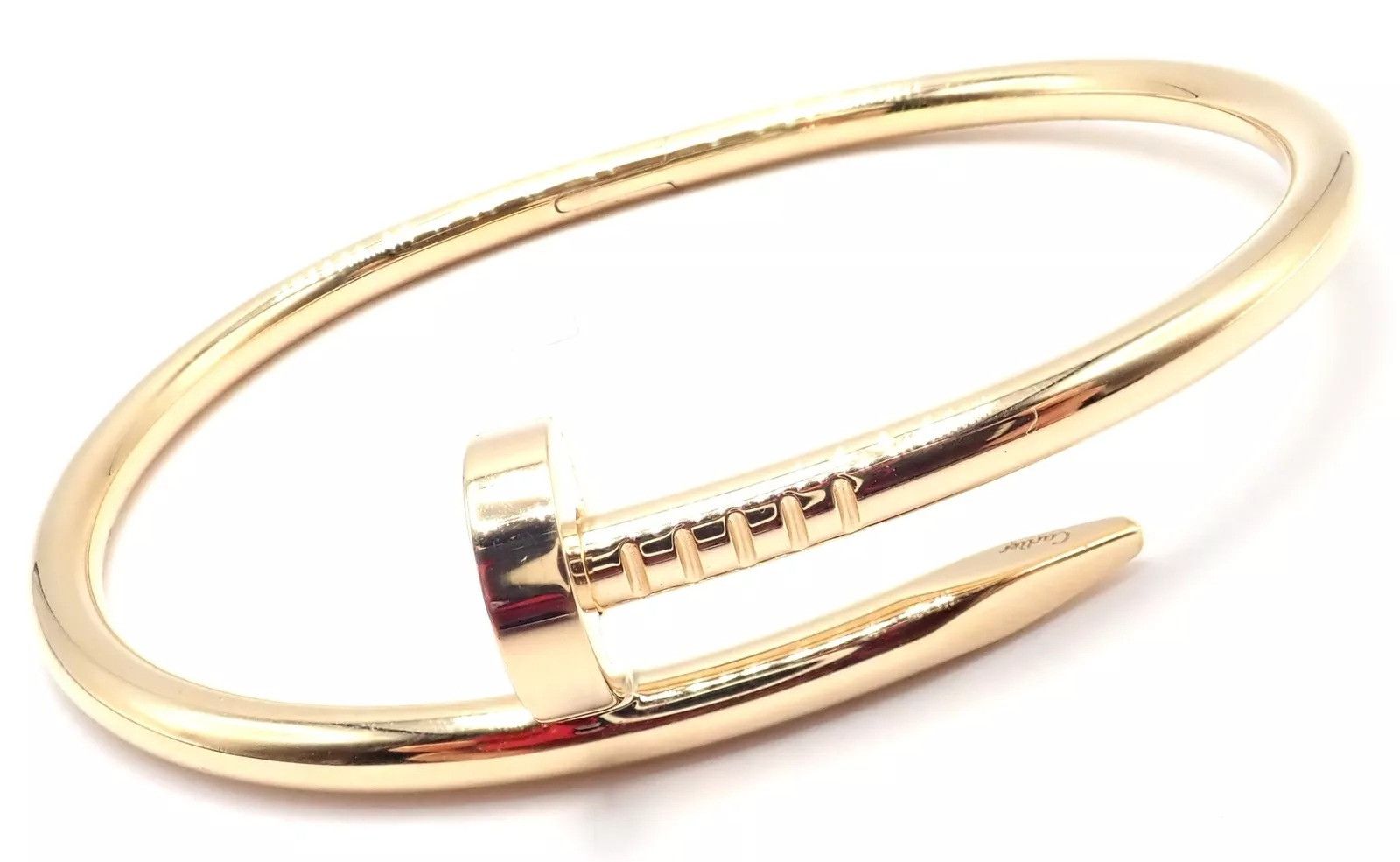 Cartier Cartier Juste 18k Yellow Gold Bangle Bracelet Size 17 Paper Size ONE SIZE - 11 Thumbnail
