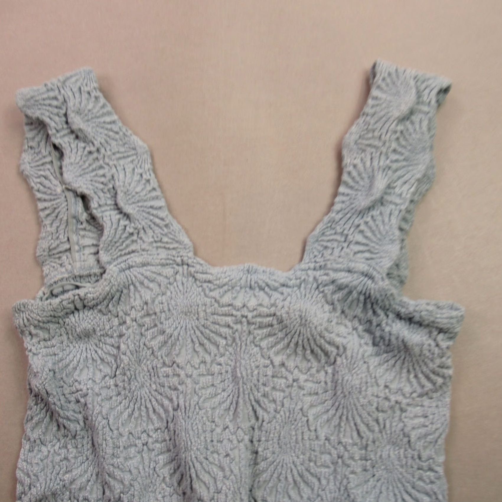 Free People Free People Shirt Medium Blue Square Neck Sleeveless Pullover Womens Size M / US 6-8 / IT 42-44 - 2 Thumbnail