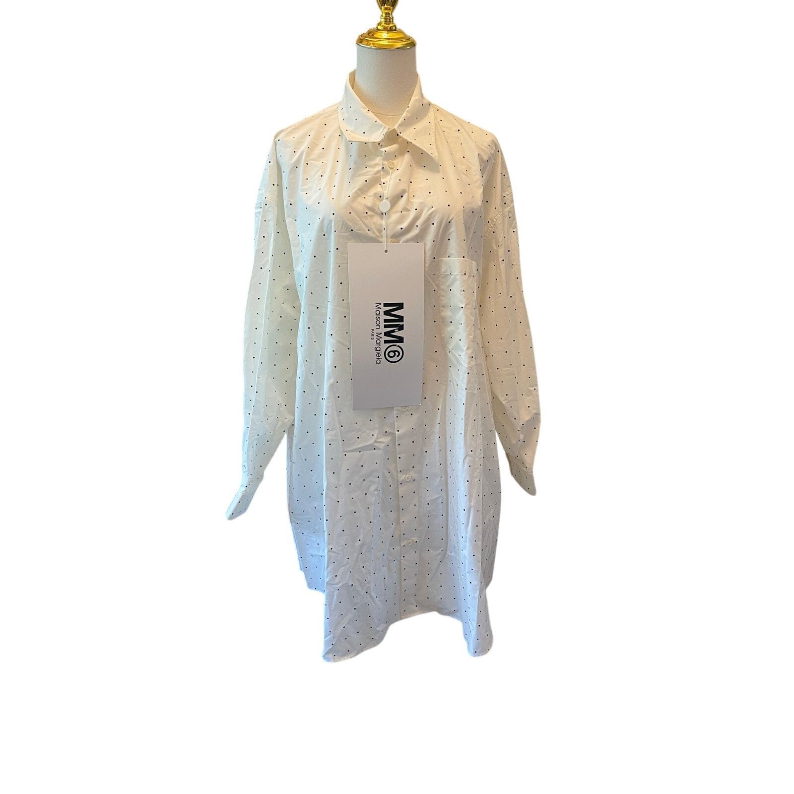 Maison Margiela Maison Margiela MM6 Oversized Dot Shirt Dress NWT Small Size S / US 4 / IT 40 - 2 Thumbnail