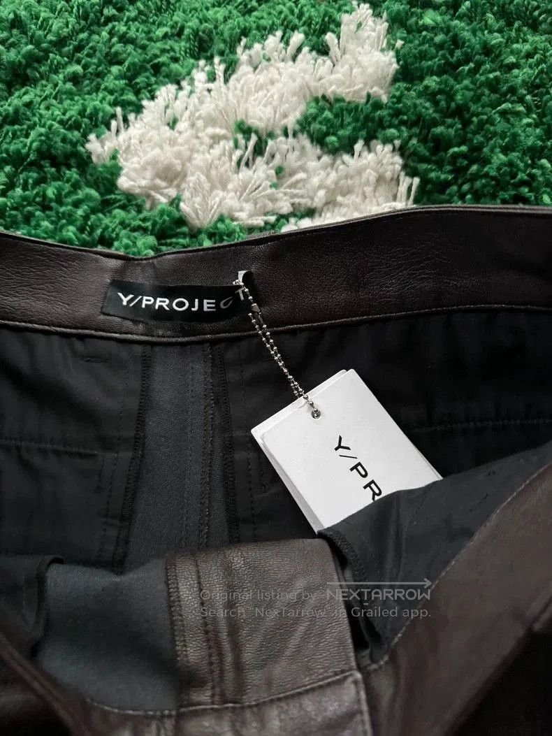 Yohji Yamamoto Yproject Flame Leather Pants M. Size US 38 / EU 54 - 4 Thumbnail