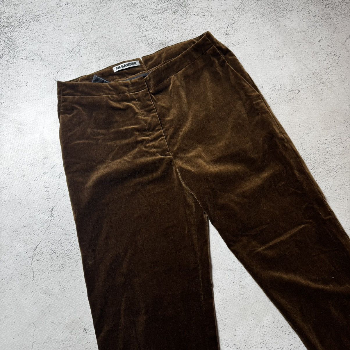 Jil Sander × Vintage Vintage velour pants by Jilsander old money very rare Size US 36 / EU 52 - 3 Thumbnail
