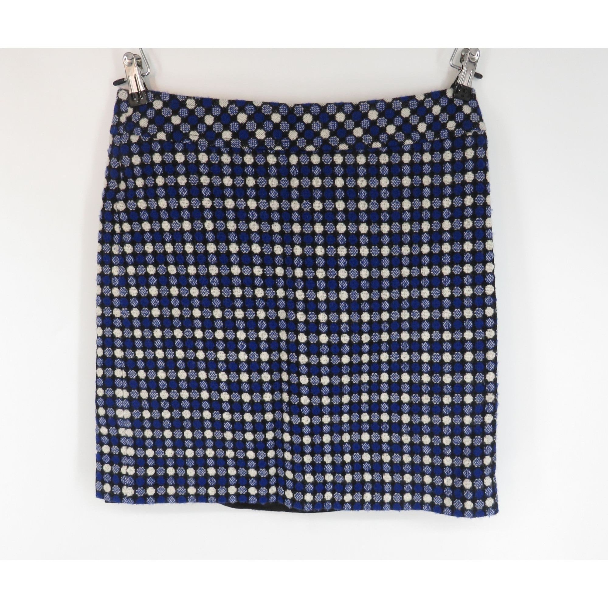 Talbots Talbots Petites 10P Blue White Black Skirt Size 32" / US 10 / IT 46 - 1 Thumbnail