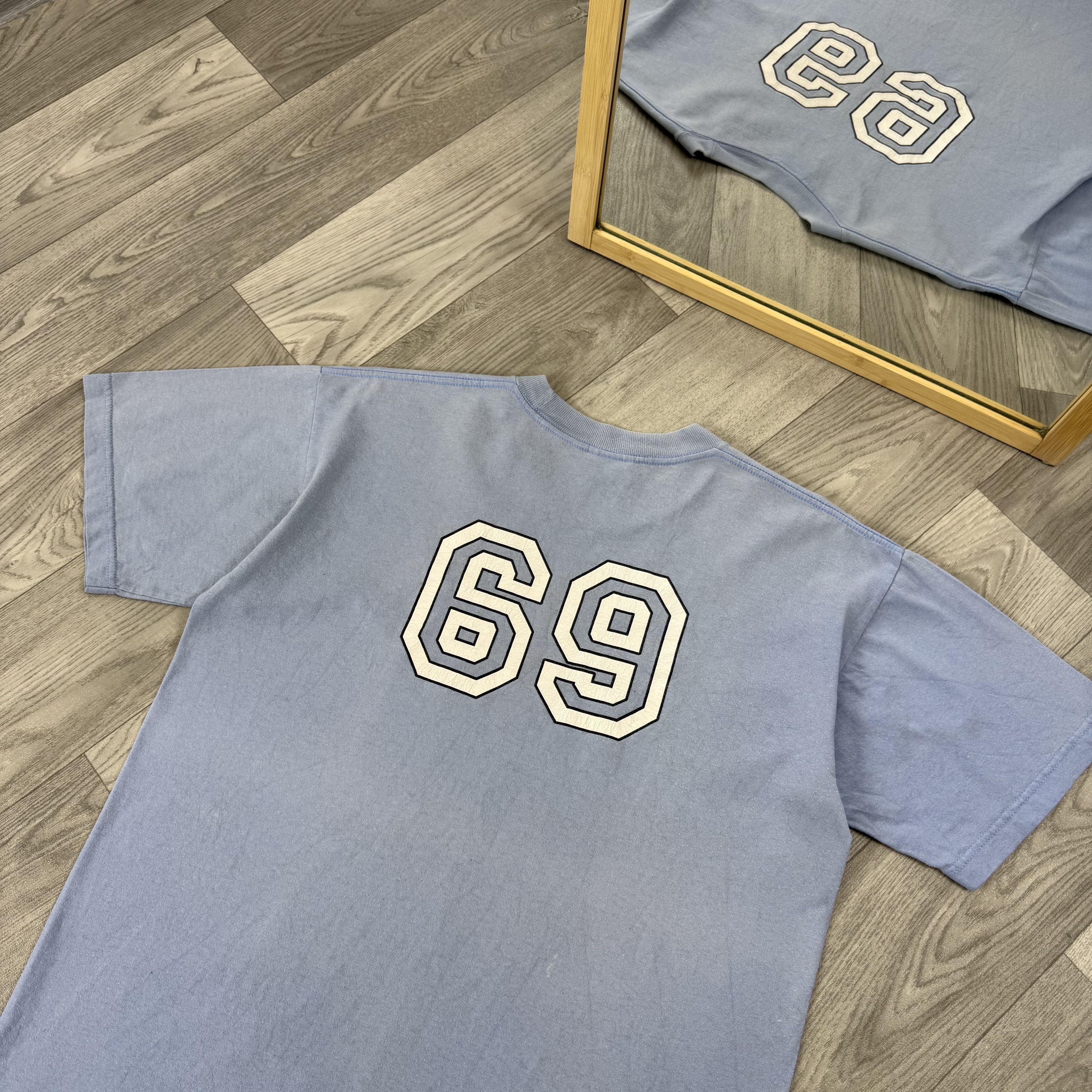 Hook-Ups Vintage Porn Star 69 Rare Graphic Blue Pornstar Tee Shirt Size US L / EU 52-54 / 3 - 8 Thumbnail