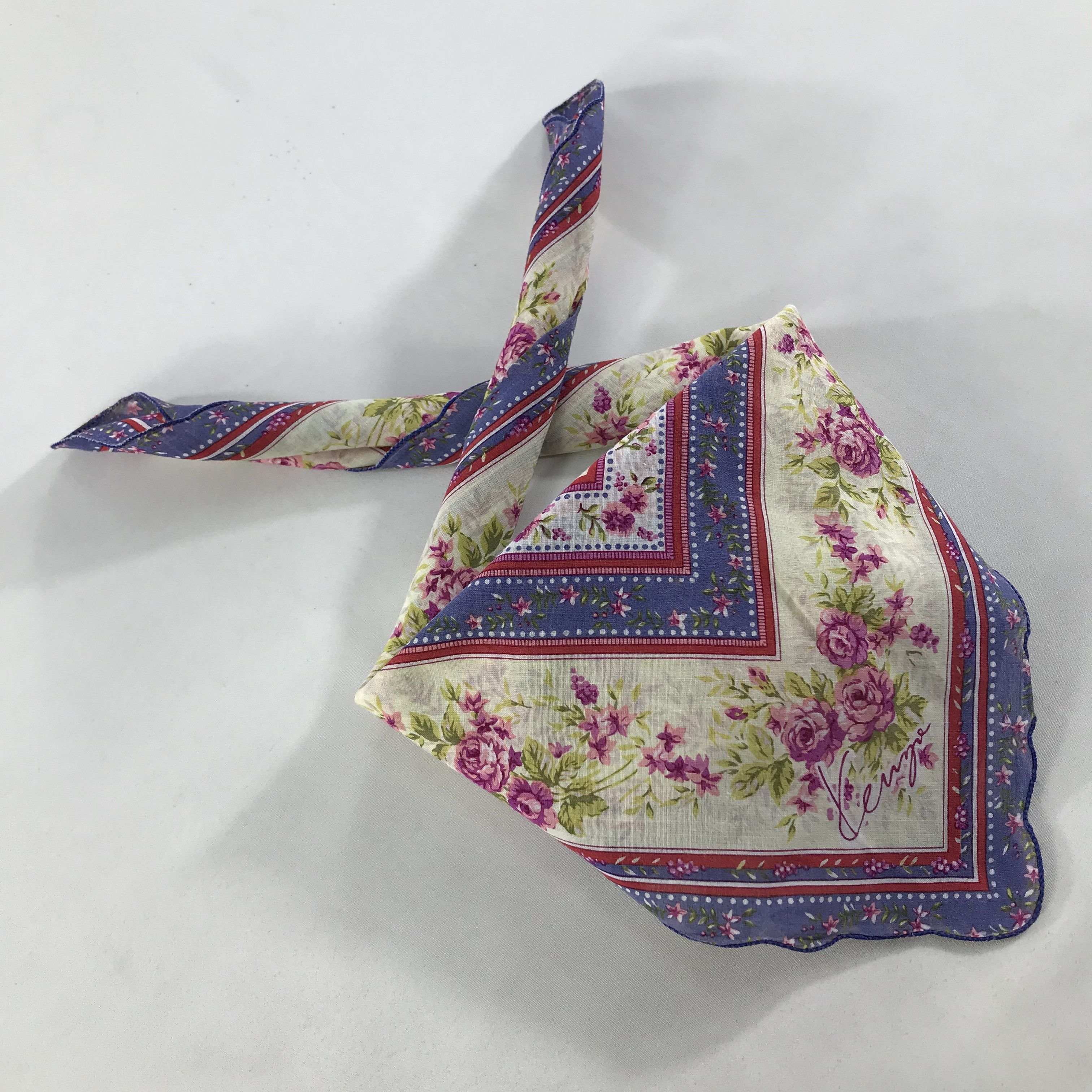 Kenzo × Vintage Kenzo Bandana / Handkerchief / Neckerchief - S1747 Size ONE SIZE - 5 Thumbnail