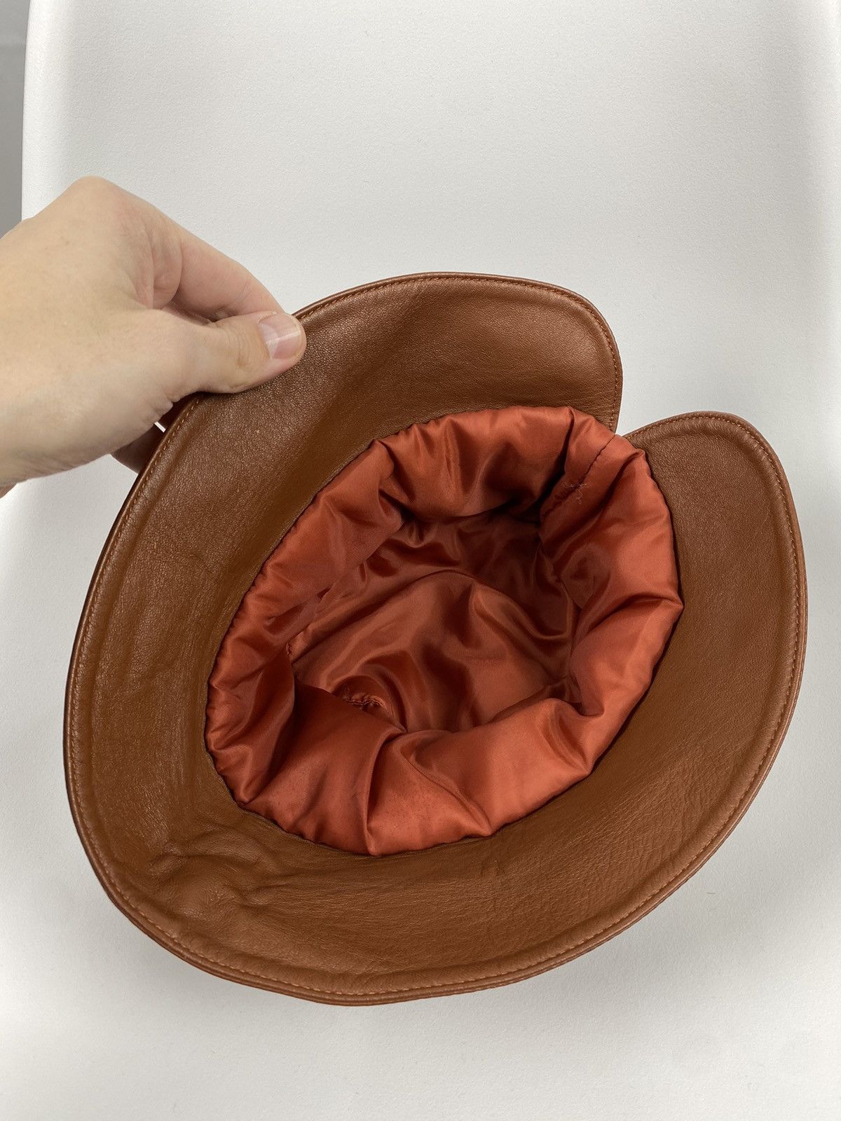 Designer × Leather Genuine Leather Bucket Hat One size Size ONE SIZE - 7 Thumbnail