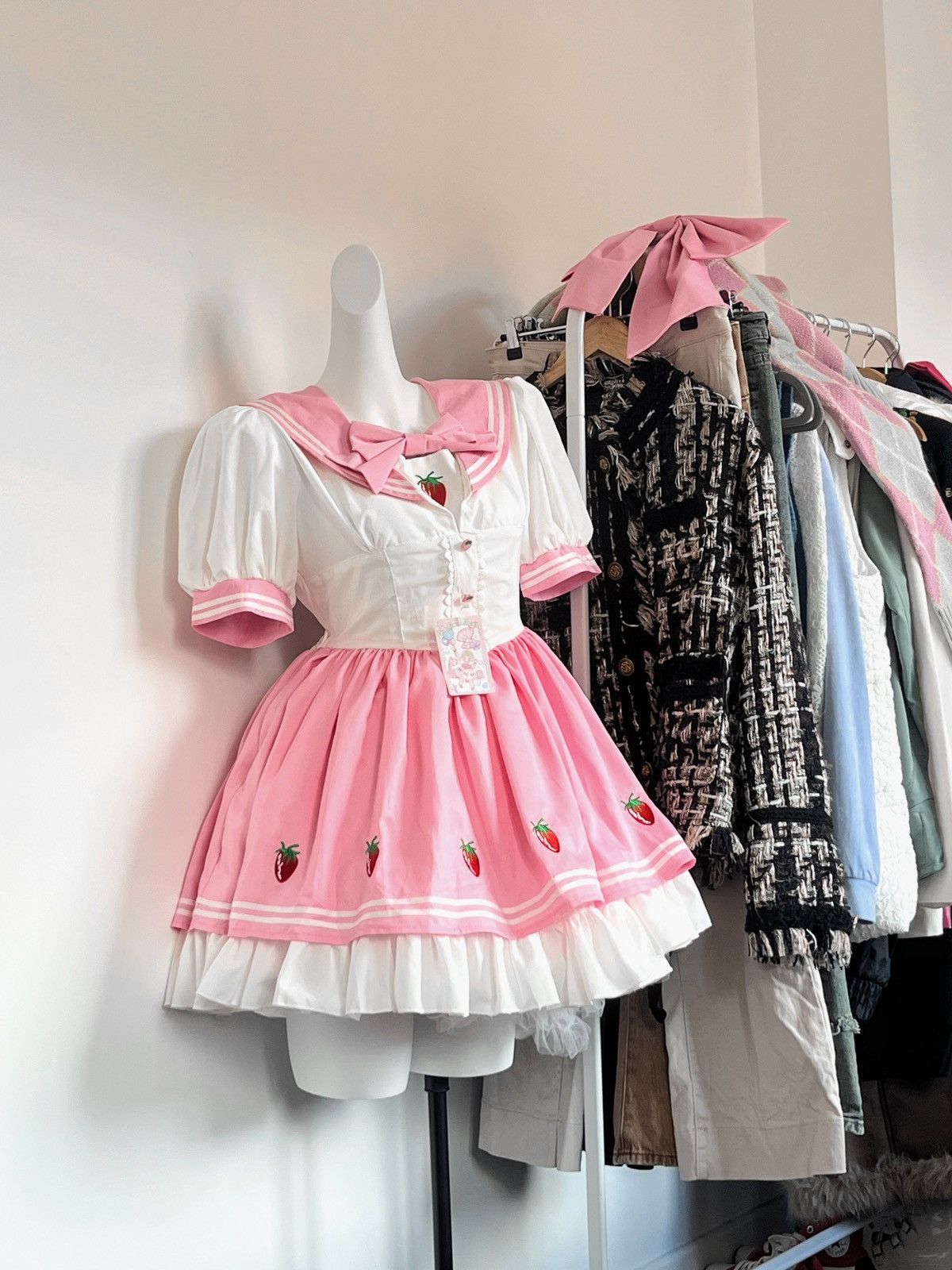Other Dollcore balletcore strawberry sailor lolita dress Size M / US 6-8 / IT 42-44 - 1 Thumbnail