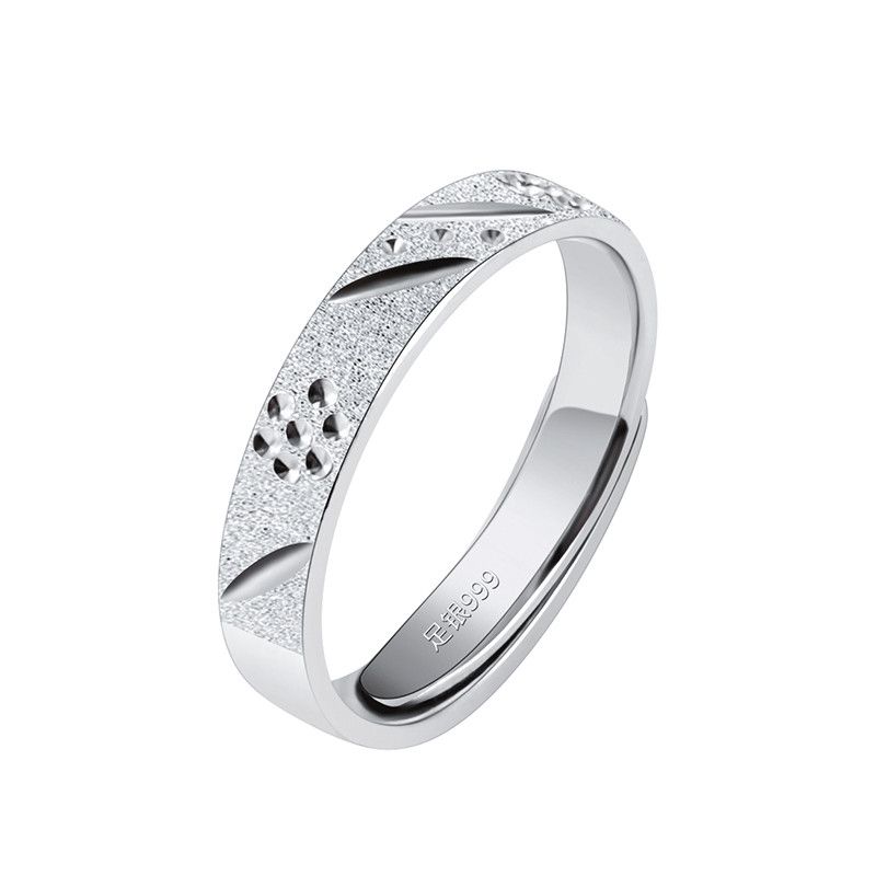 Jewelry Dark Jewelry Rings Open Size Chrome Ring (Size 7-13) Size ONE SIZE - 3 Thumbnail